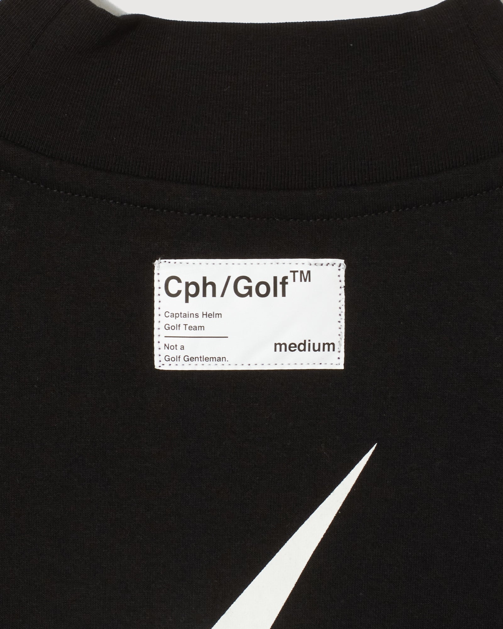THUNDER STRIPES L/S MOCKNECK TEE - BLACK - – Cph/Golf™︎