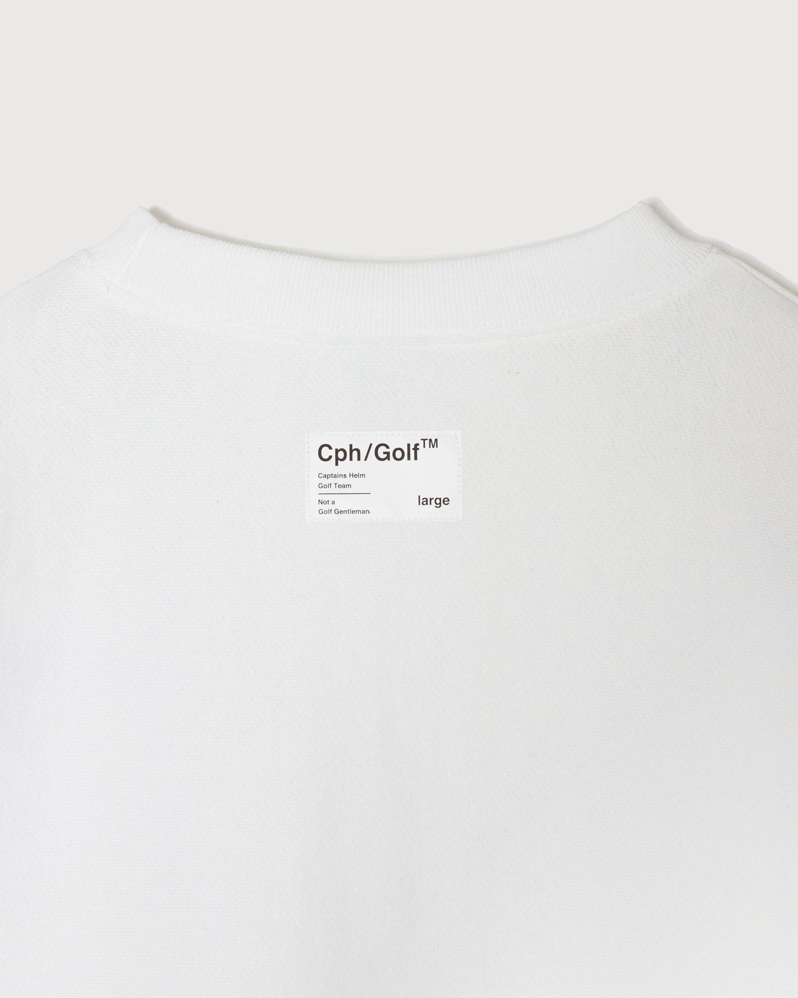 GENTLEMAN CREW SWEAT - WHITE - – Captains Helm Golf
