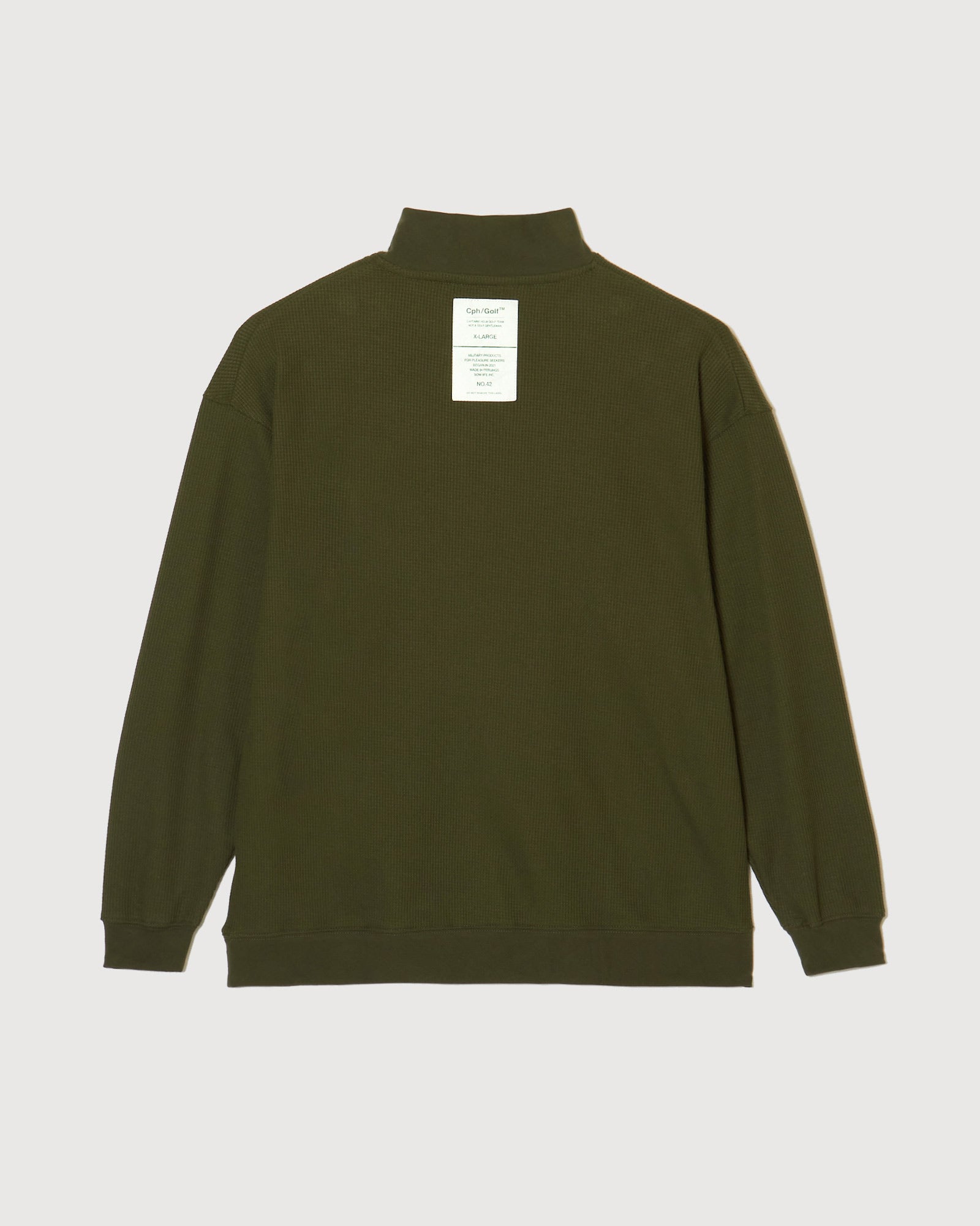 THERMAL MOCK NECK LS TEE - OLIVE - – Cph/Golf™︎