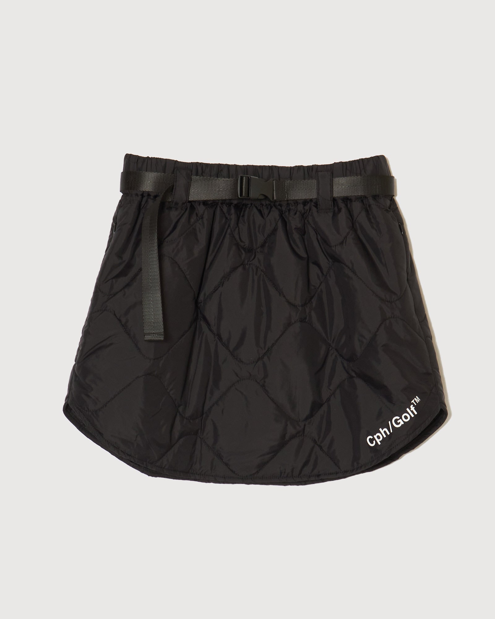 【WOMENS】#QUILTING ADJUSTABLE SKIRT WOMENS】#QUILTING ADJUSTABLE SKIRT - BLACK - – Cph/Golf™︎