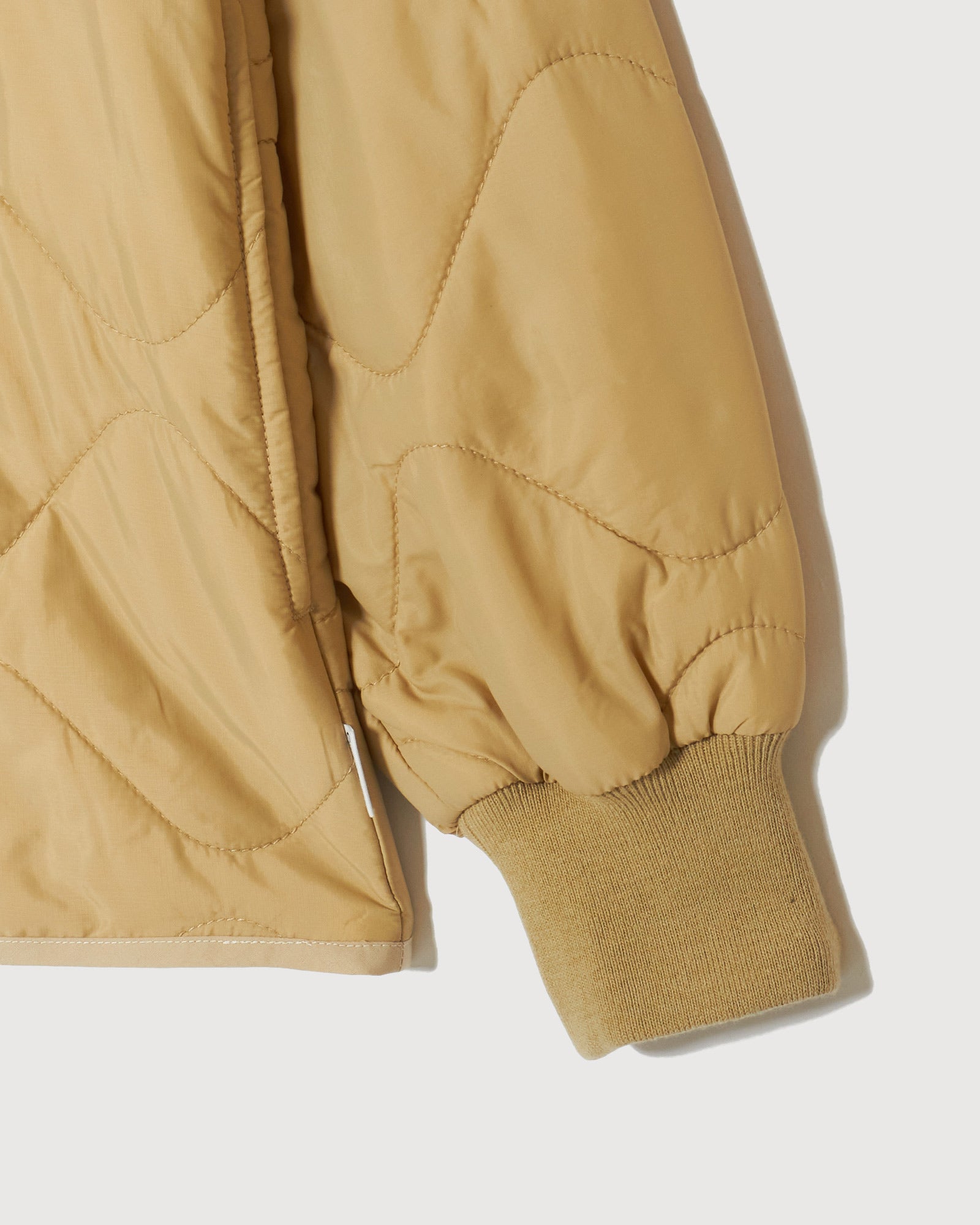 QUILTING NO-COLLAR JACKET - BEIGE - – Cph/Golf™︎