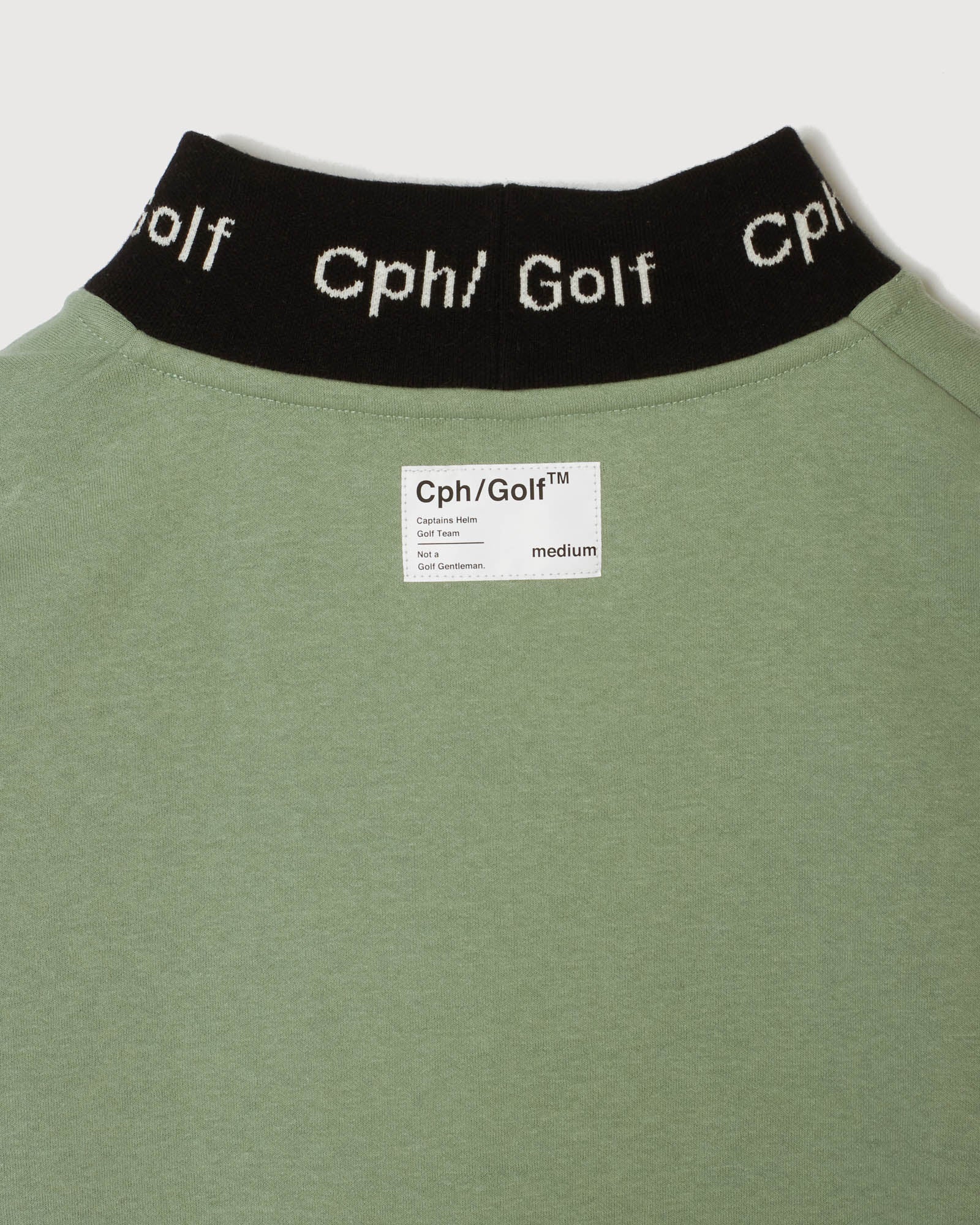 キャプテンズヘルムゴルフ JACQUARD MOCK NECK LS TEE JACQUARD MOCK NECK LS TEE - BLACK - – Cph/Golf™︎