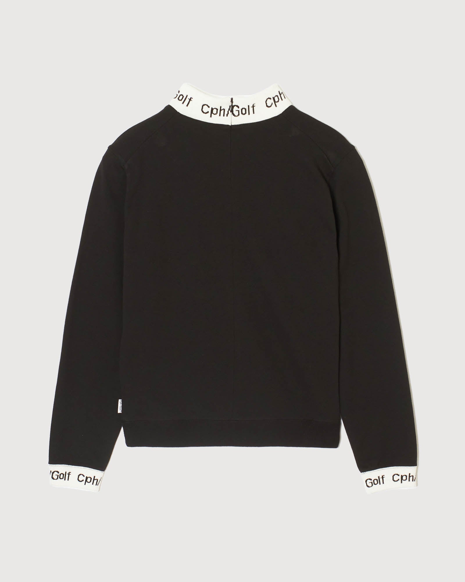 WOMENS】#JACQUARD MOCK NECK LS TEE - BLACK - – Cph/Golf™︎