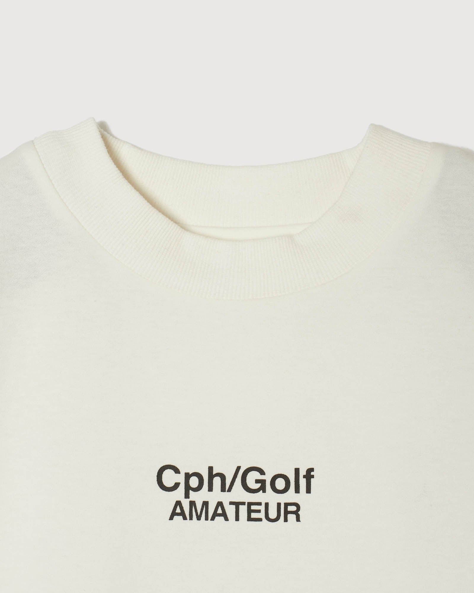 Cph/Golf™️ AMATEUR MOCK NECK TEE - WHITE - – Cph/Golf™︎