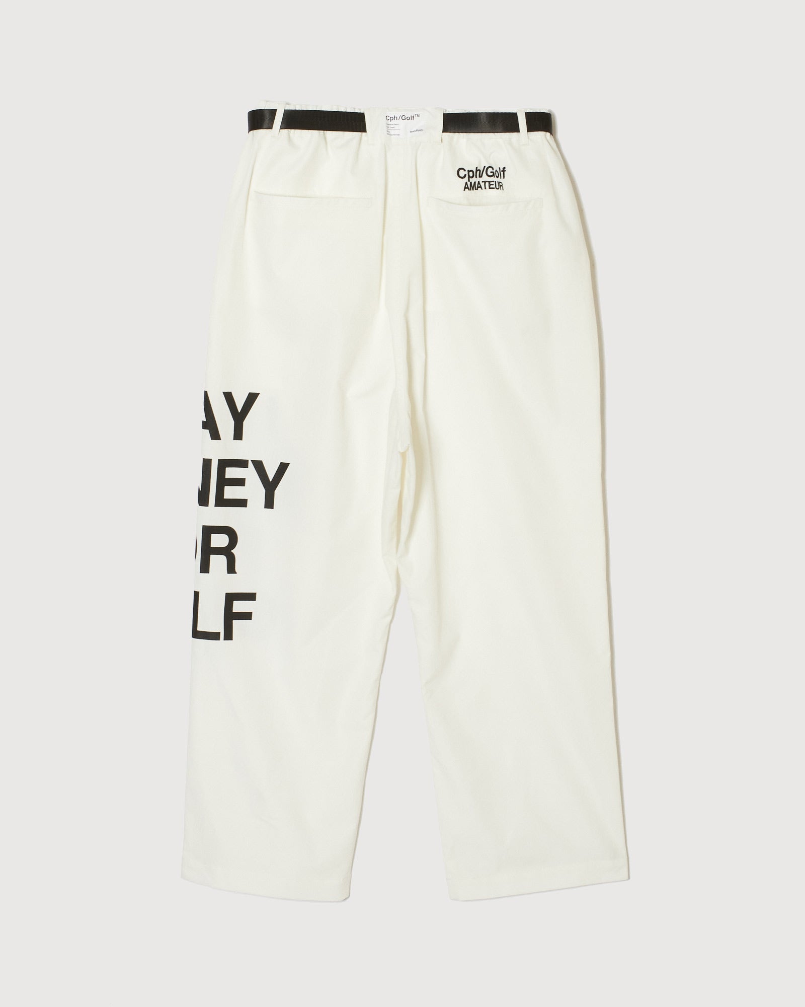 Cph/Golf™️ AMATEUR ADJUSTABLE WIDE PANTS - WHITE - – Cph/Golf™︎