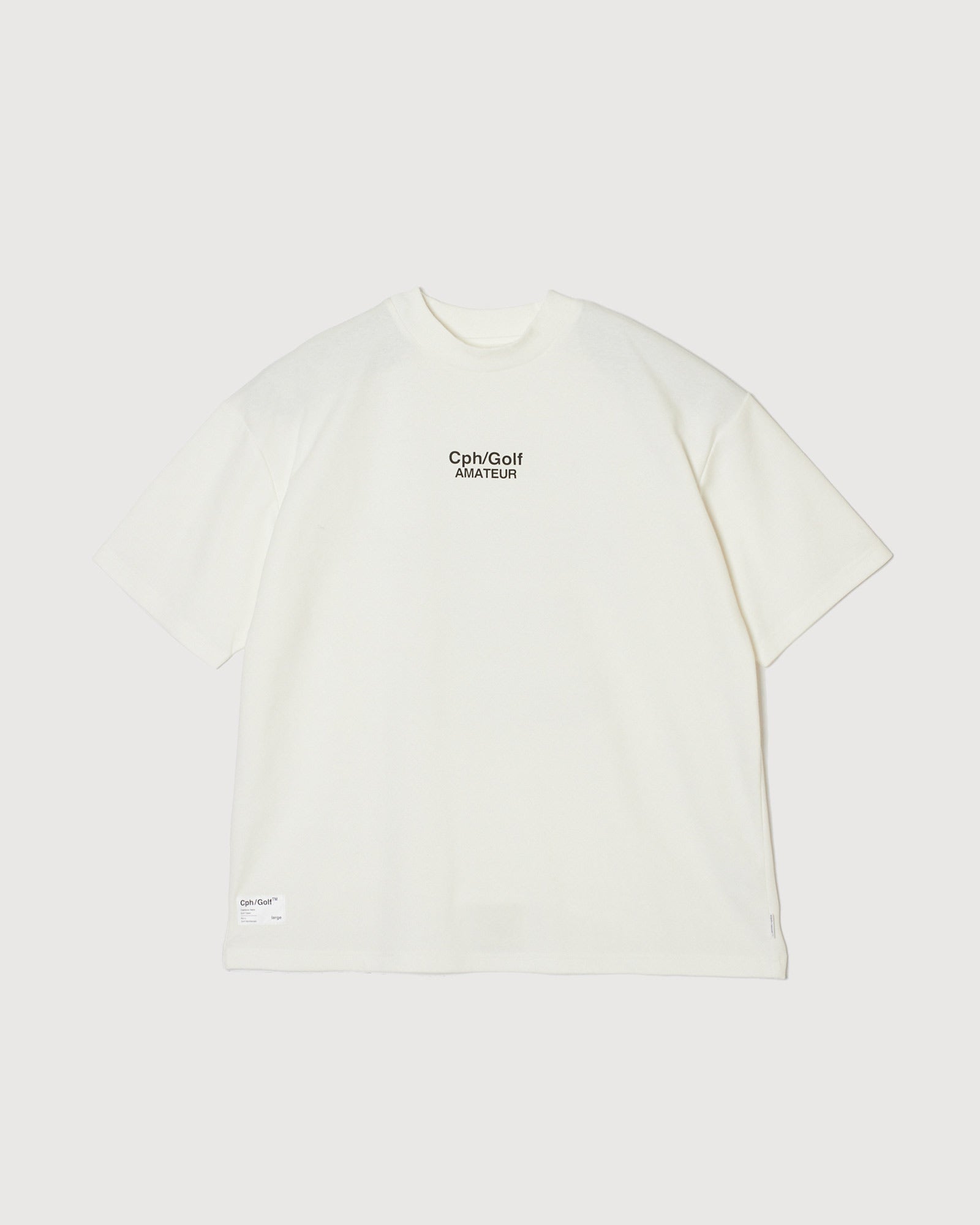 Cph/Golf™️ AMATEUR MOCK NECK TEE - WHITE - – Captains Helm Golf