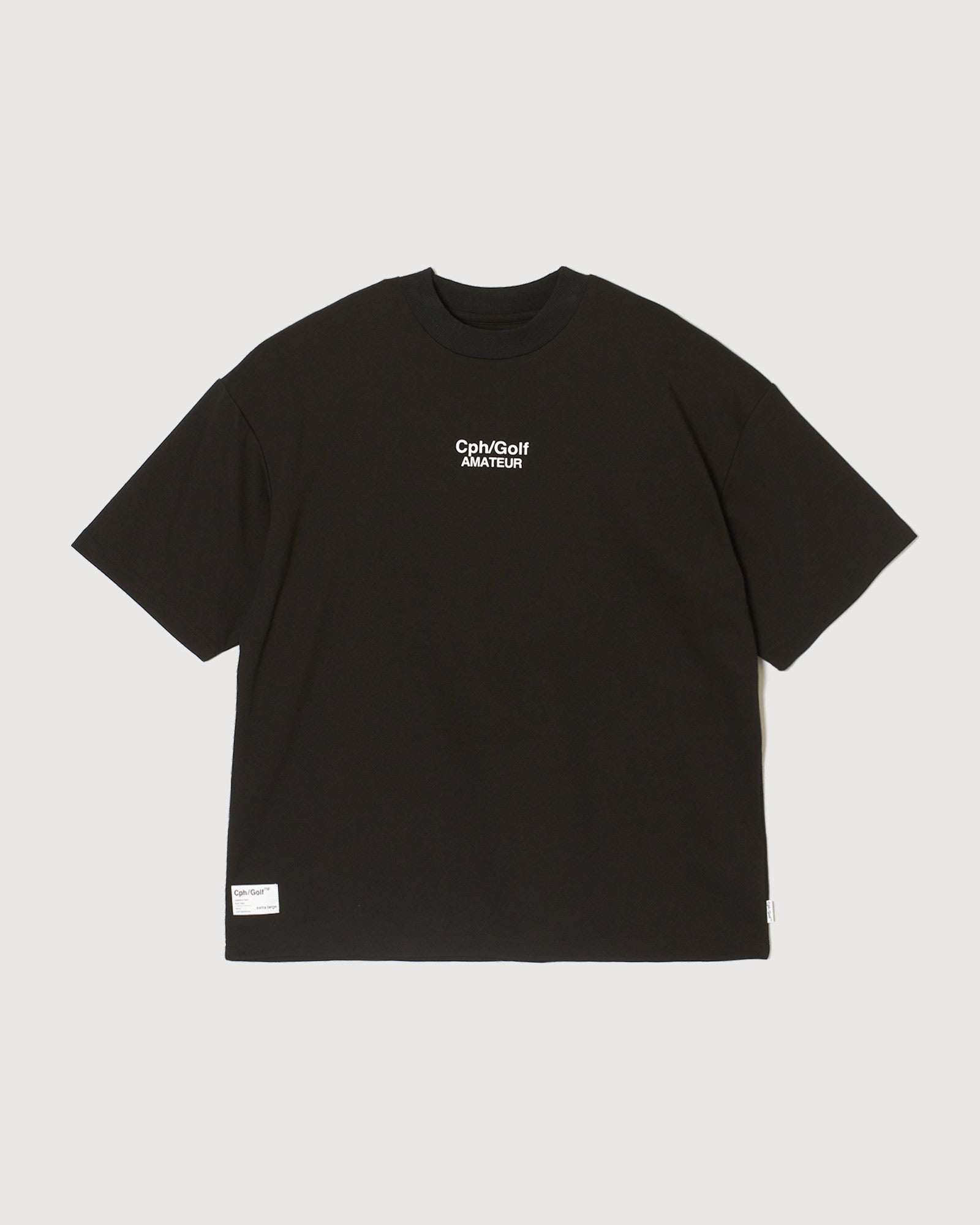 WOMENS] #Cph/Golf™️ AMATEUR MOCK NECK TEE - BLACK - – Cph/Golf™︎
