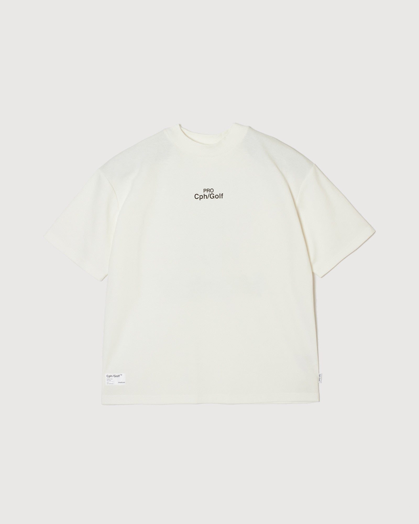 Cph/Golf™️ PRO MOCK NECK TEE - WHITE - – Cph/Golf™︎