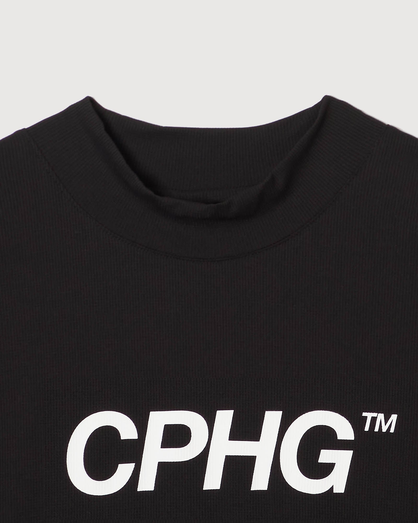 CPHG GENTLEMAN MOCK NECK TEE - BLACK - – Cph/Golf™︎