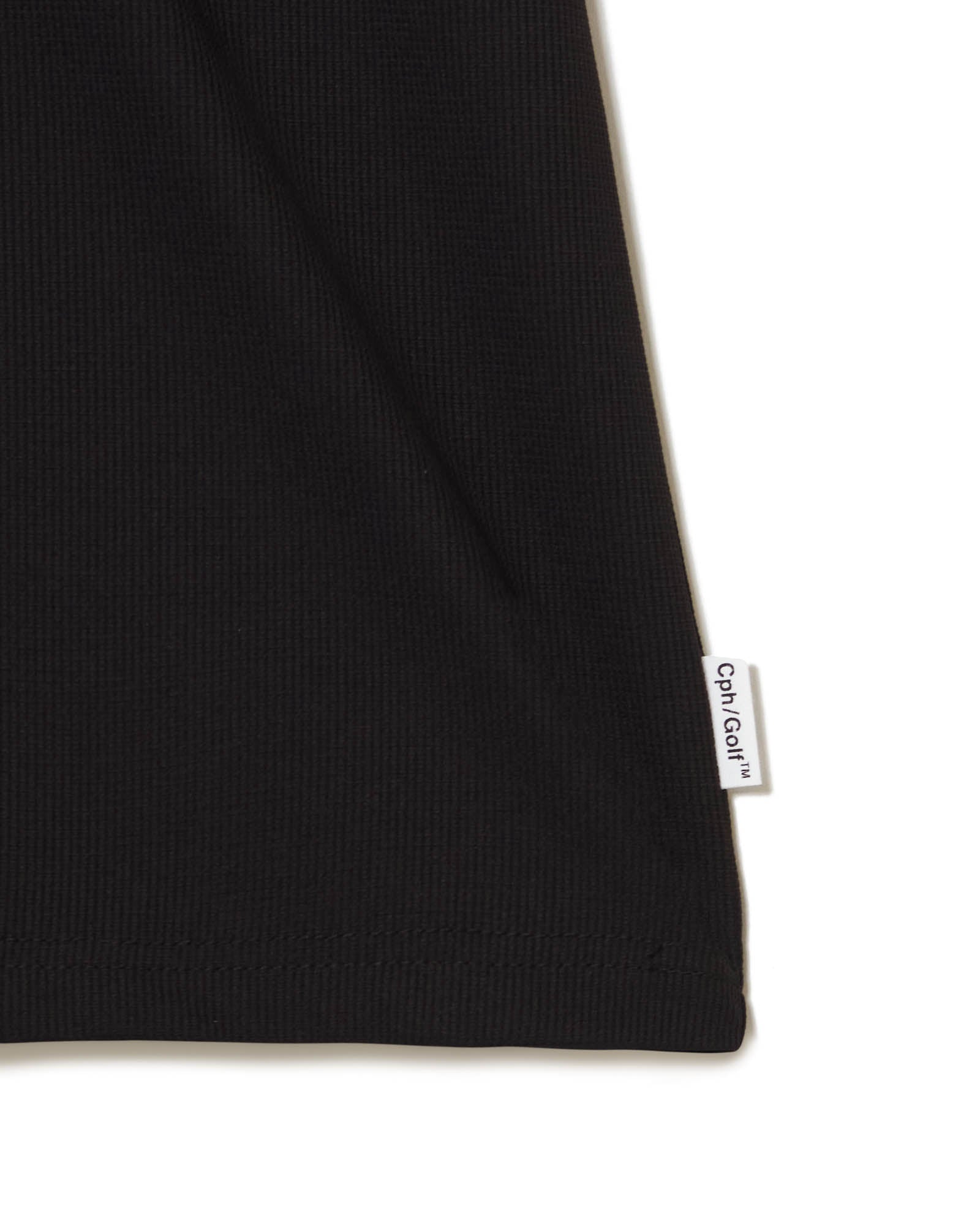CPHG GENTLEMAN MOCK NECK TEE - BLACK - – Cph/Golf™︎