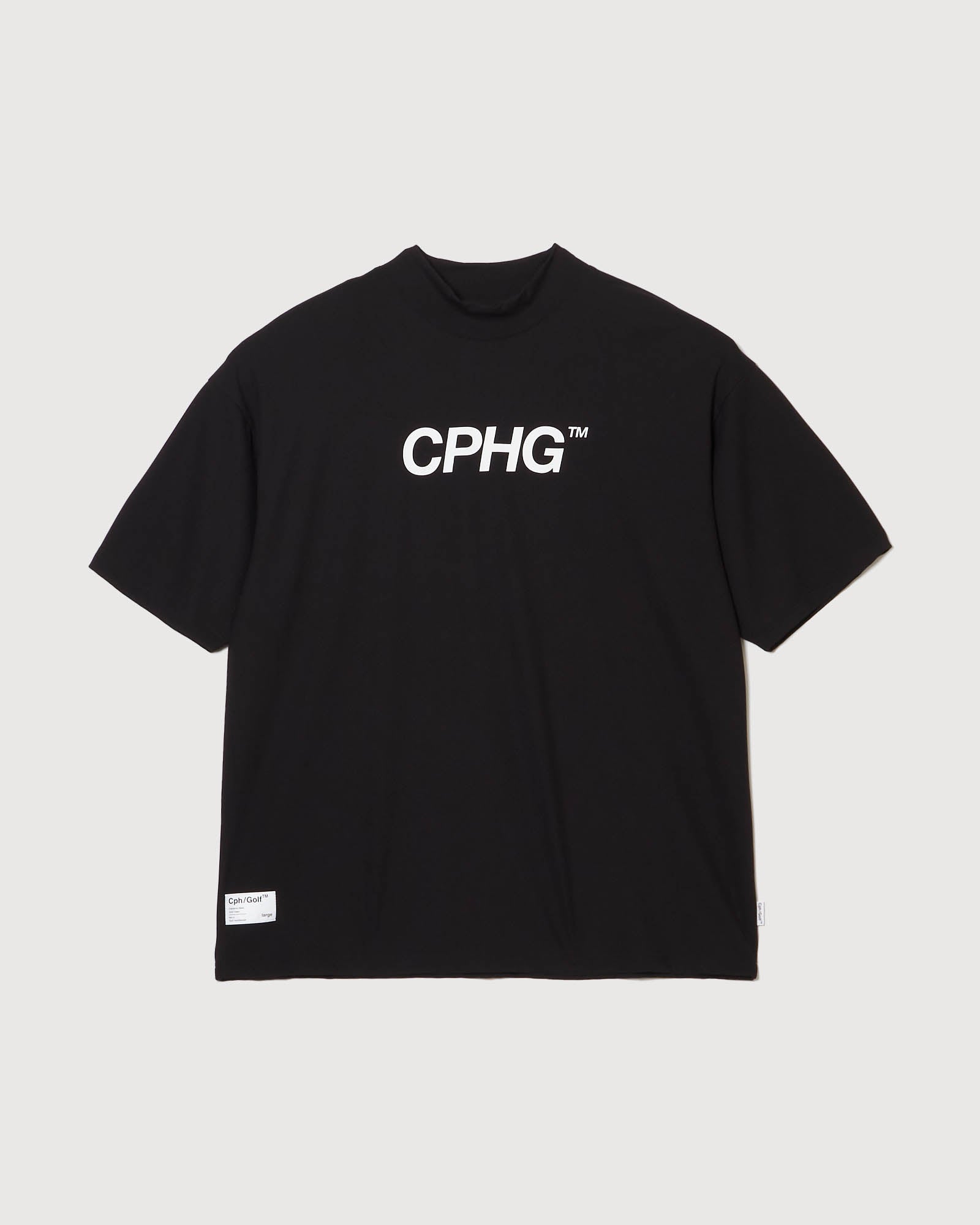 CPHG GENTLEMAN MOCK NECK TEE - BLACK - – Cph/Golf™︎