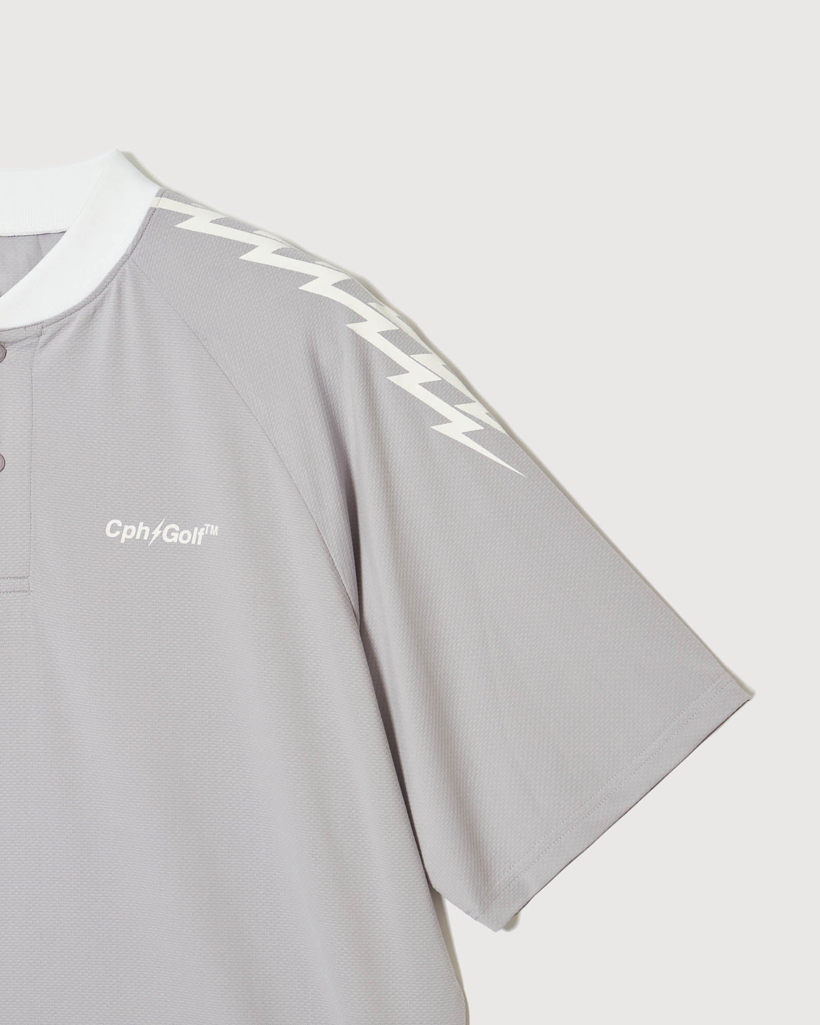 THUNDER STRIPES HENRY POLO - GRAY - – Cph/Golf™︎