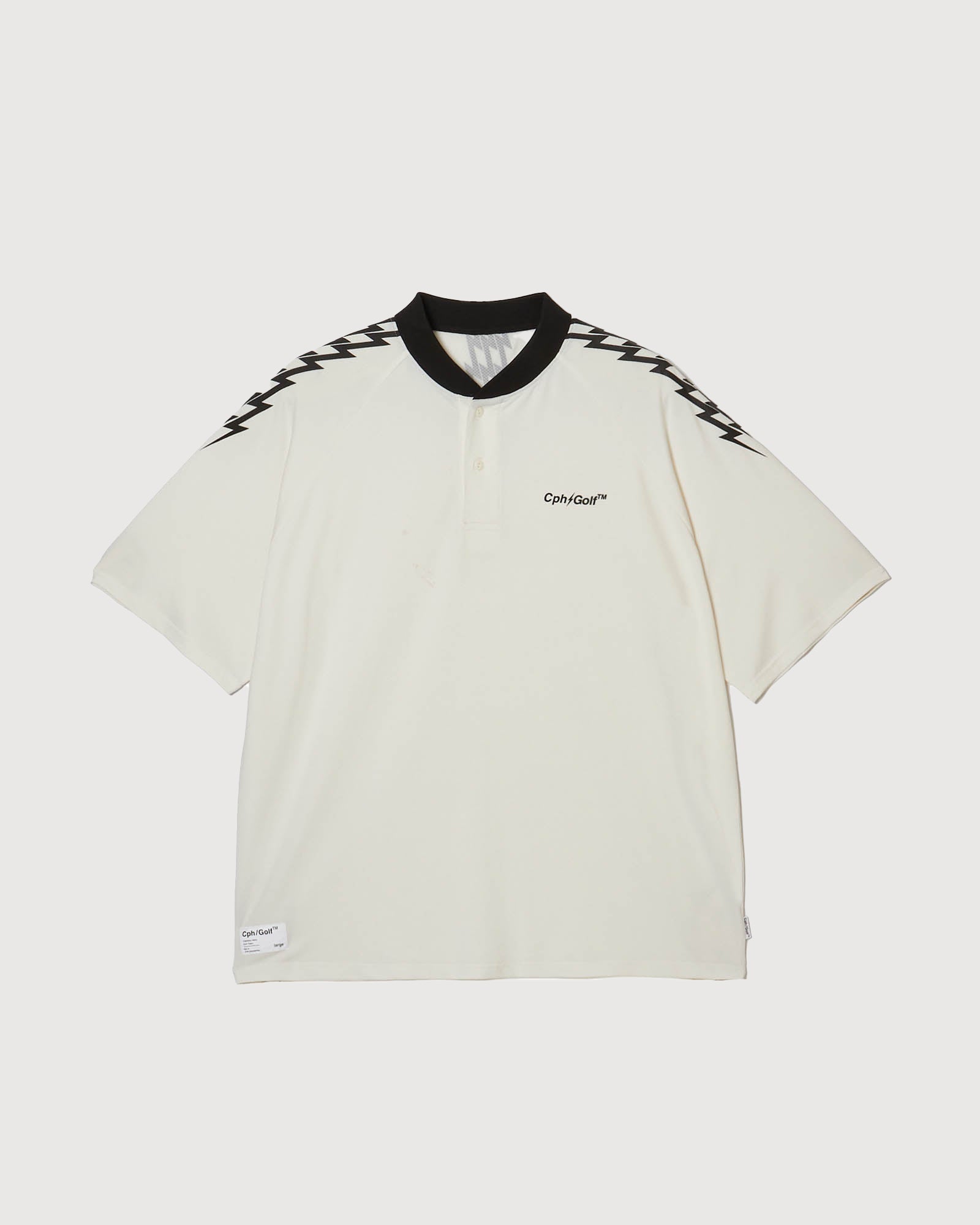 THUNDER STRIPES HENRY POLO - WHITE - – Cph/Golf™︎