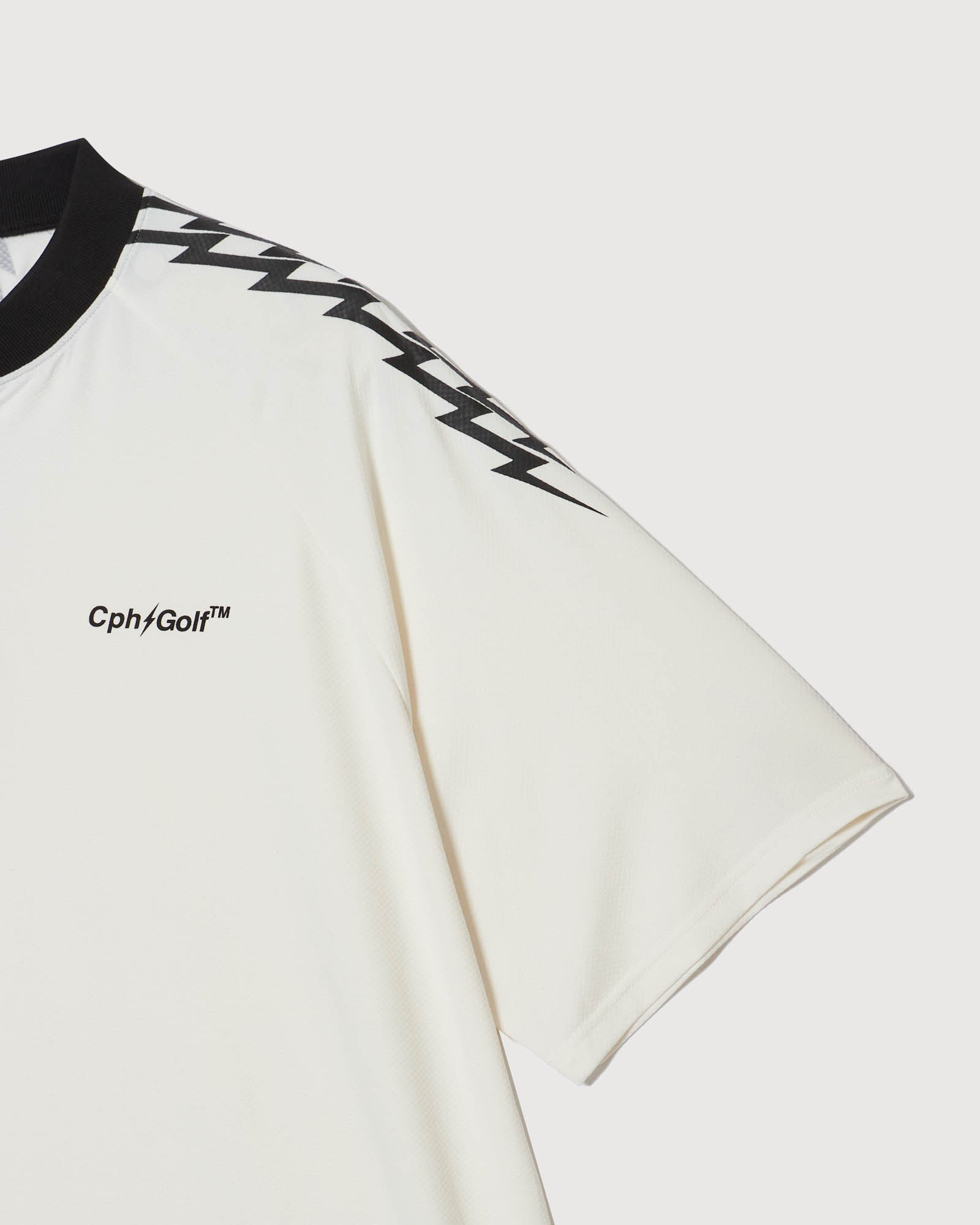 THUNDER STRIPES HENRY POLO - WHITE - – Cph/Golf™︎