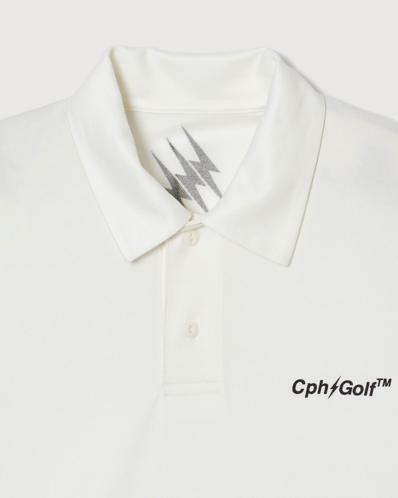 【cph】キャプテンズヘルムゴルフ THUNDER STRIPES POLO THUNDER STRIPES POLO - WHITE - – Cph/Golf™︎