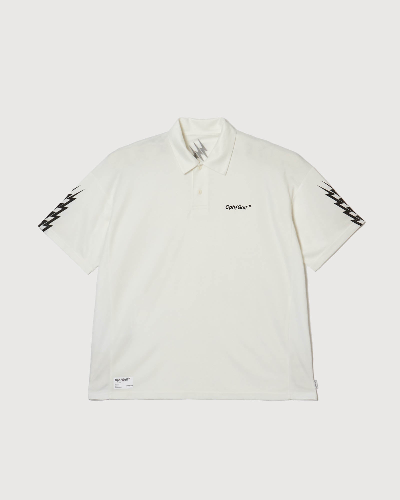 【cph】キャプテンズヘルムゴルフ THUNDER STRIPES POLO THUNDER STRIPES POLO - WHITE - – Cph/Golf™︎