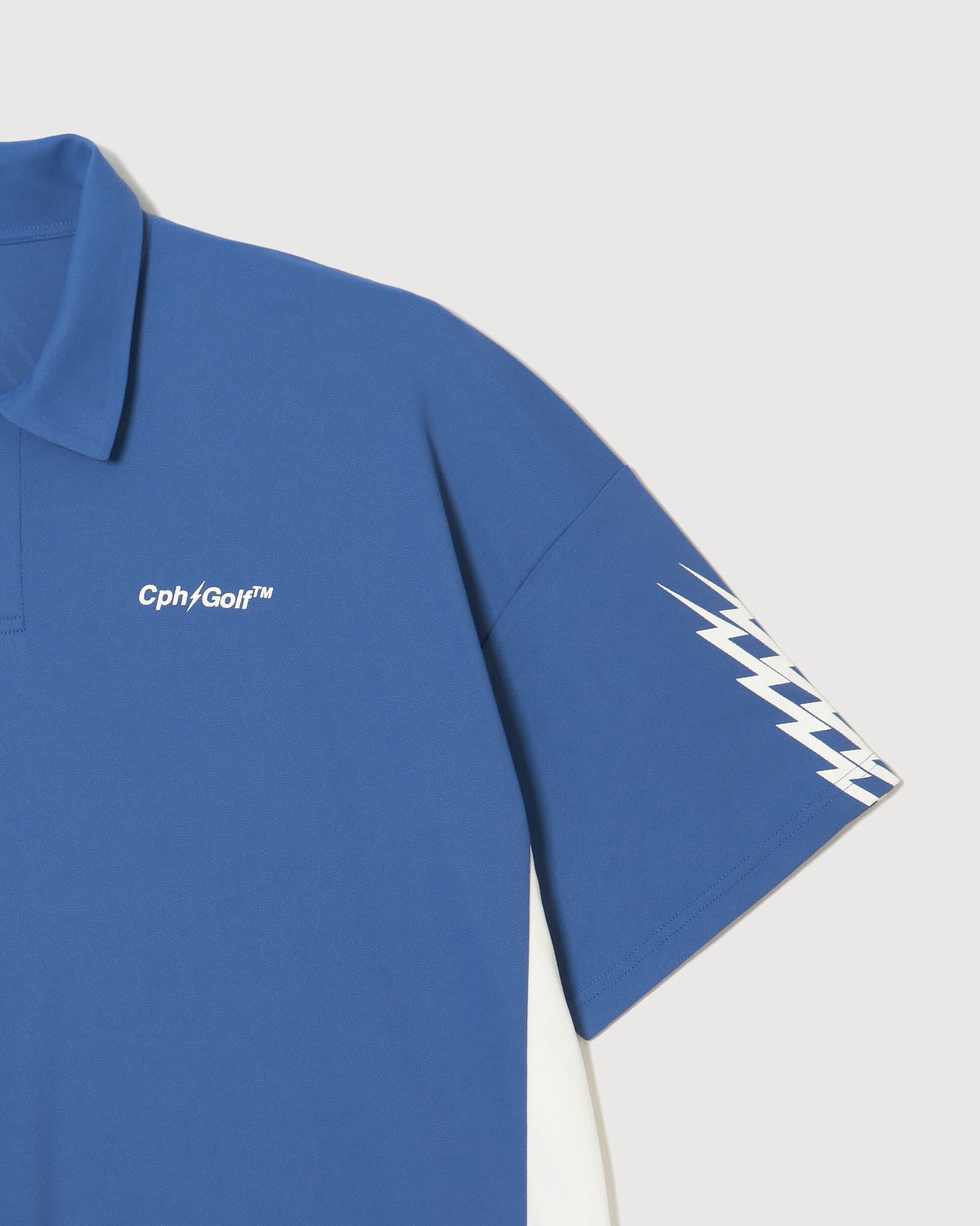 THUNDER STRIPES POLO - BLUE - – Cph/Golf™︎
