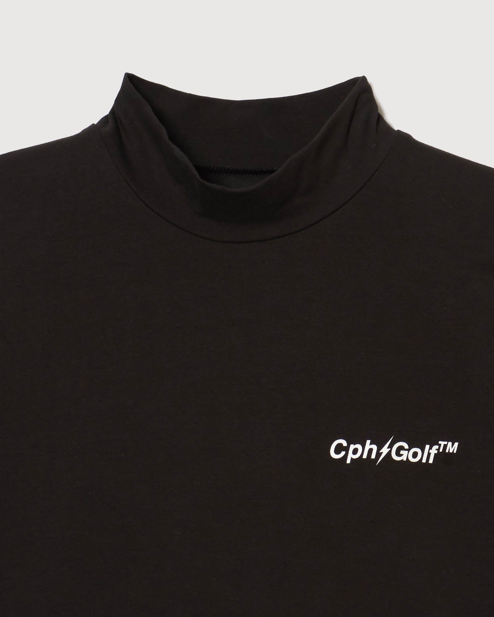 WOMENS] #THUNDER STRIPES MOCK NECK TEE - BLACK - – Cph/Golf™︎