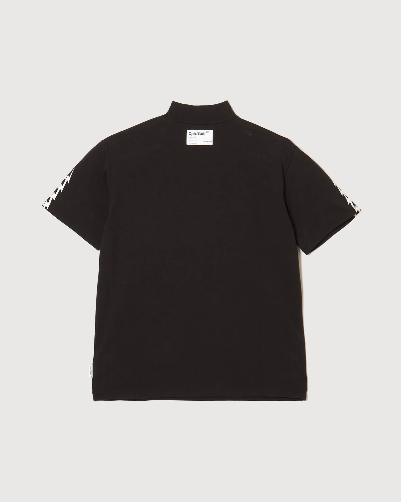 WOMENS】#THUNDER STRIPES MOCK NECK TEE - BLACK - – Cph/Golf™︎
