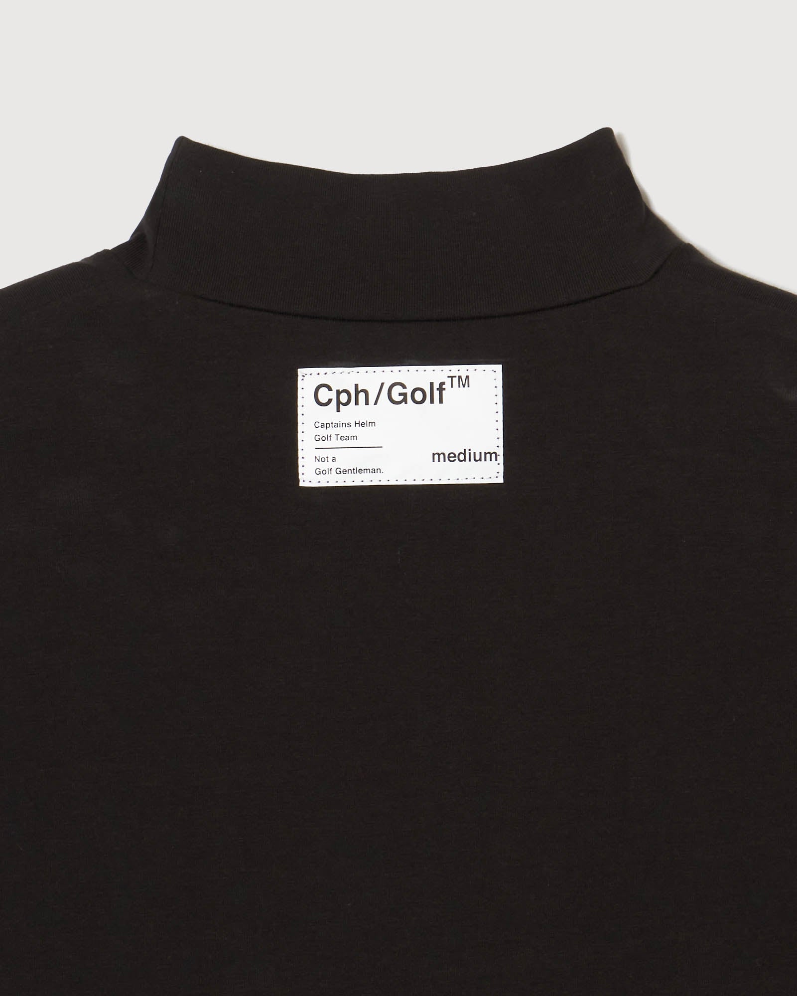 WOMENS] #THUNDER STRIPES MOCK NECK TEE - BLACK - – Cph/Golf™︎