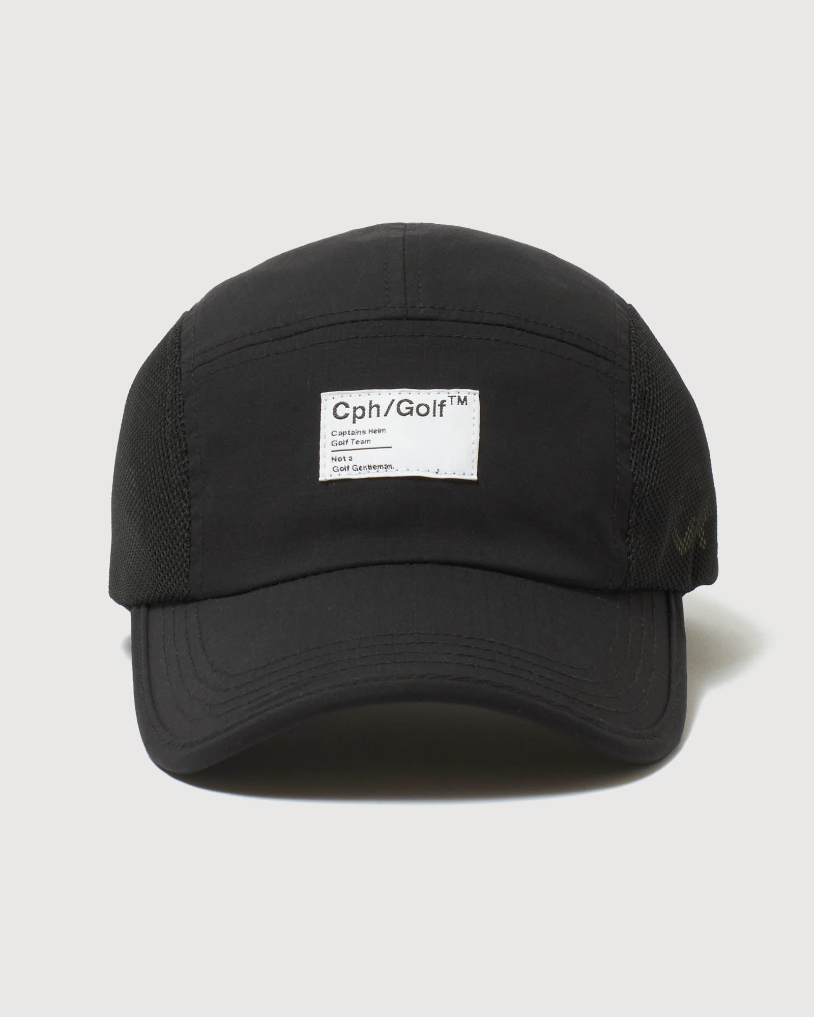 帽子 Cph/golf BRIM JET CAP CPHG SIDE MESH JET CAP - BLACK - – Cph/Golf™︎