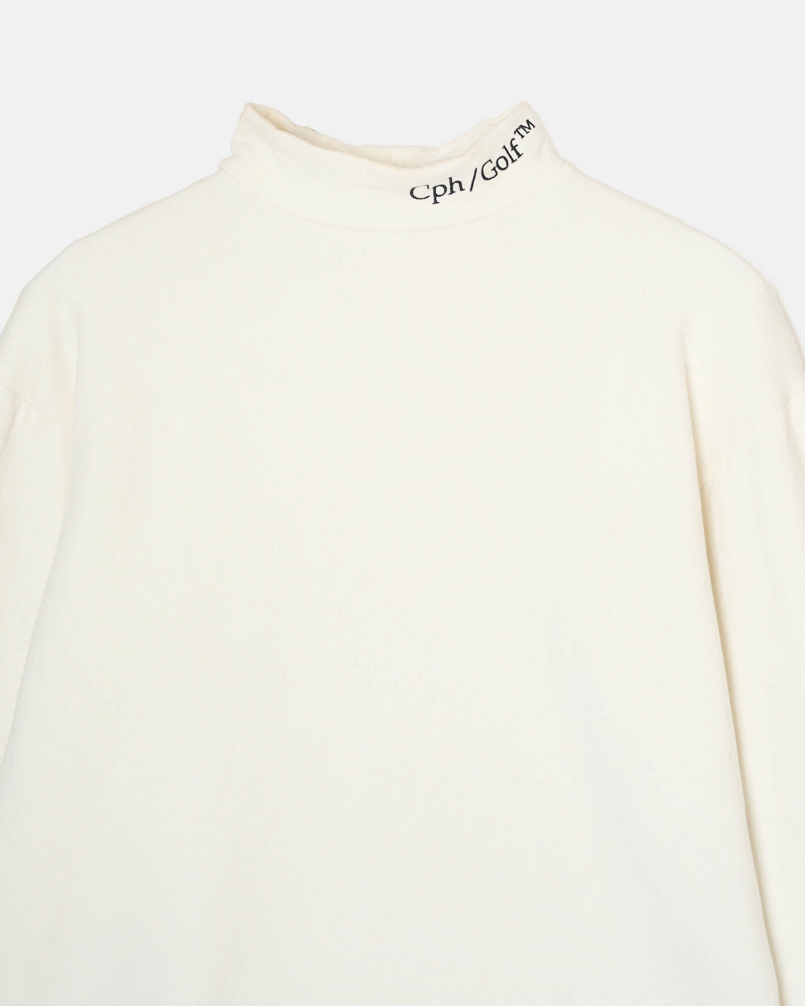 WOMENS】#DIGNIFIED LOGO WARM MOCK NECK L/S TEE - WHITE