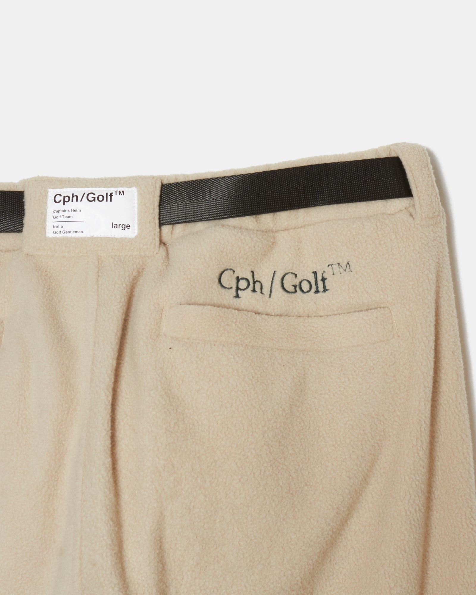 DIGNIFIED LOGO ADJUSTABLE FLEECE PANTS - CREAM - – Cph/Golf™︎