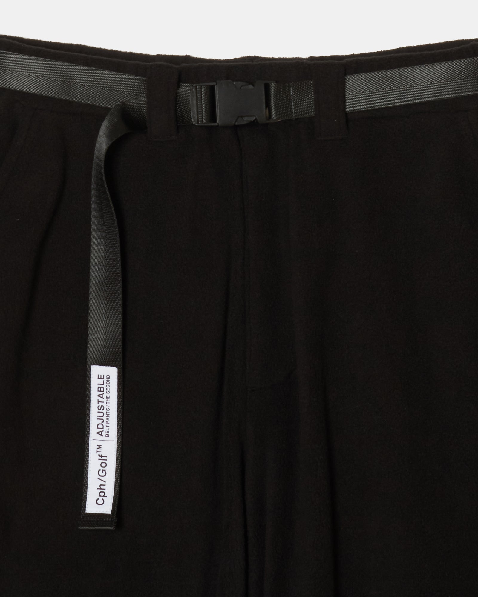 WOMENS】#DIGNIFIED LOGO ADJUSTABLE FLEECE PANTS - BLACK