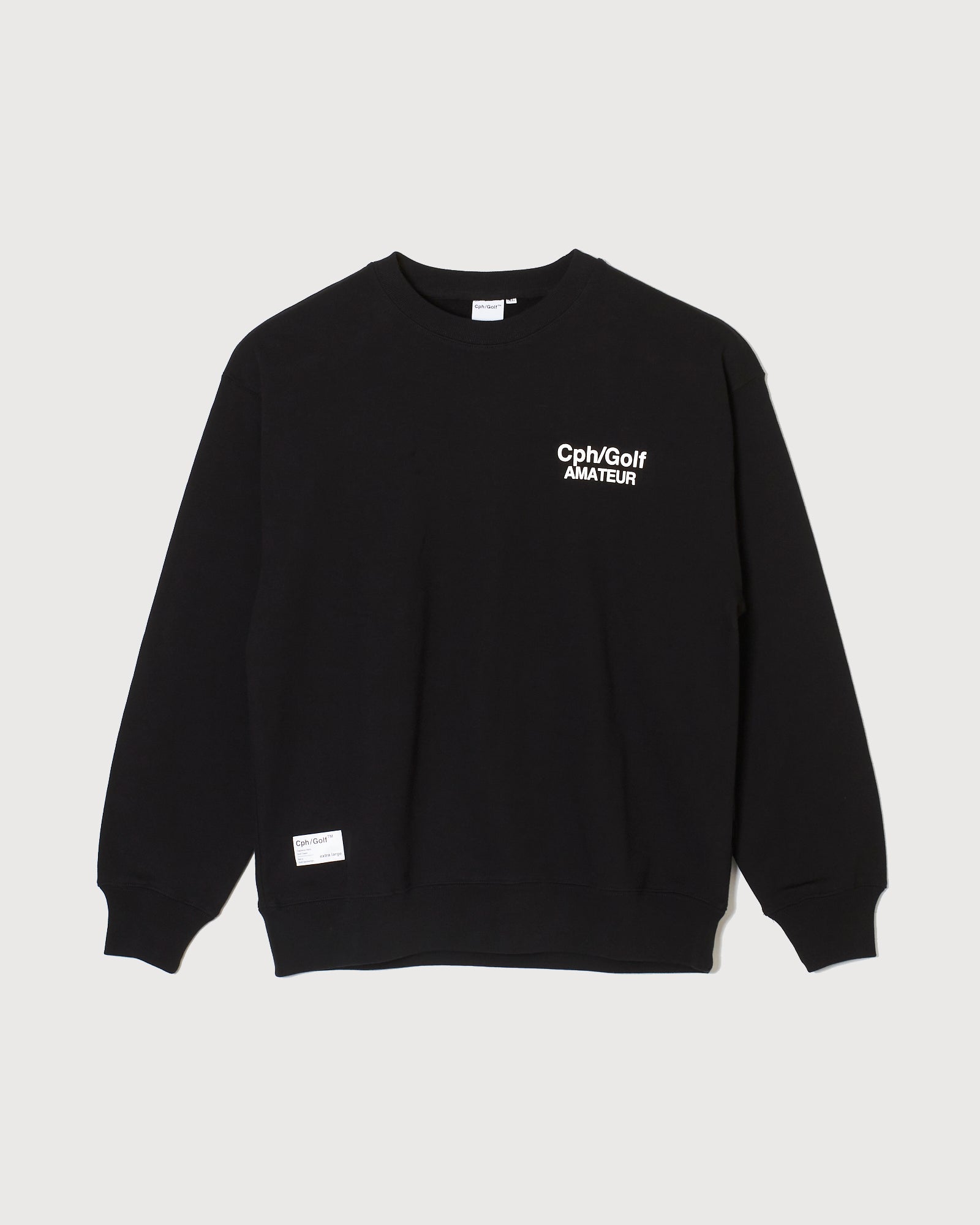 WOMENS】#Cph/Golf™️ AMATEUR CREW SWEAT - BLACK - – Cph/Golf™︎