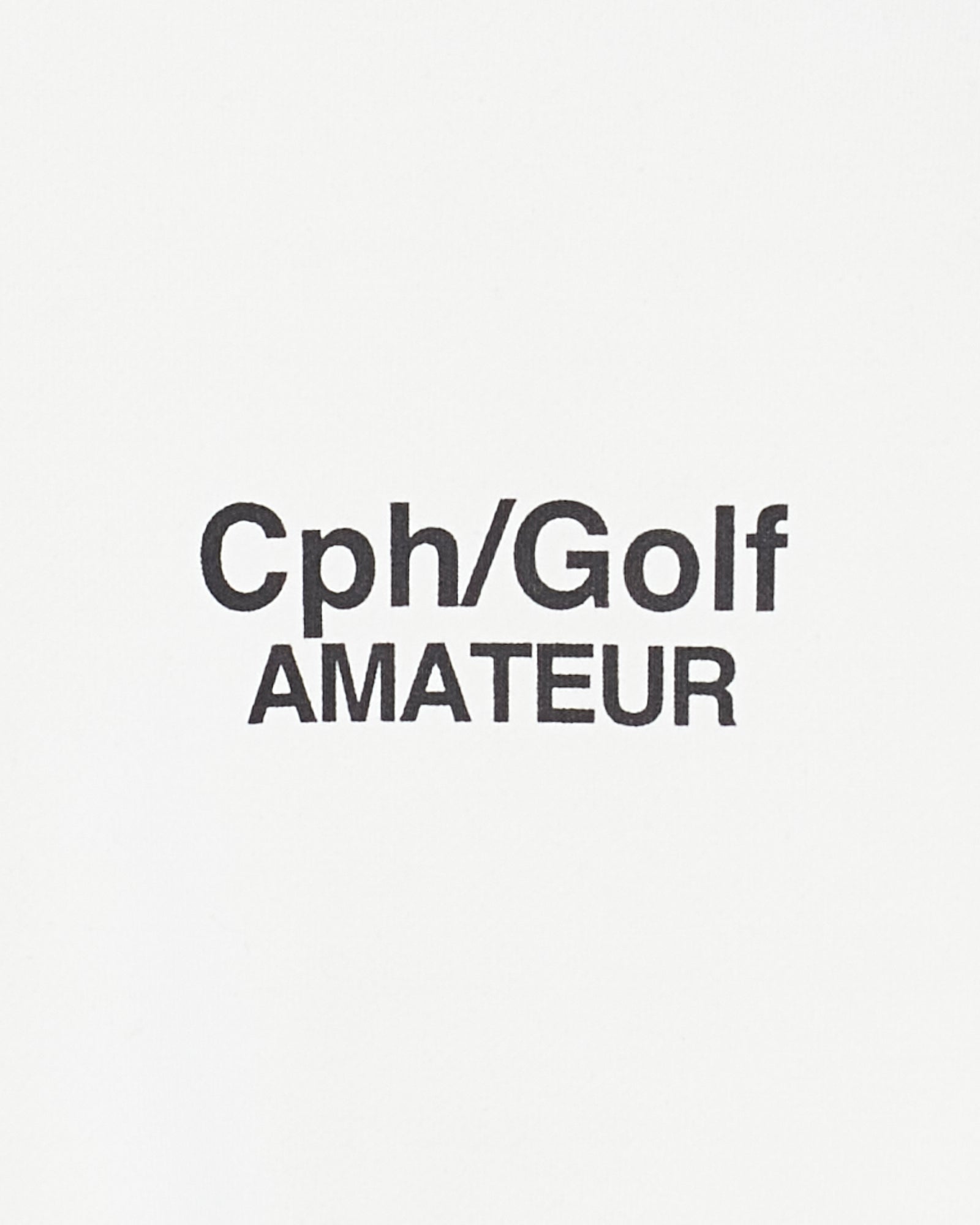 Cph/Golf™️ AMATEUR CREW SWEAT - WHITE - – Cph/Golf™︎