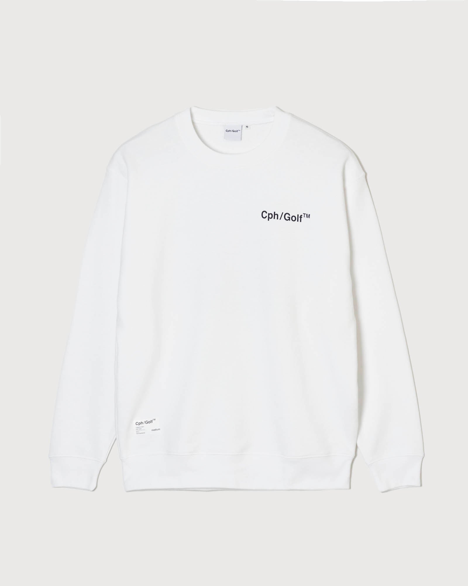 OVERLAP LOGO CREW SWEAT - WHITE - – Cph/Golf™︎