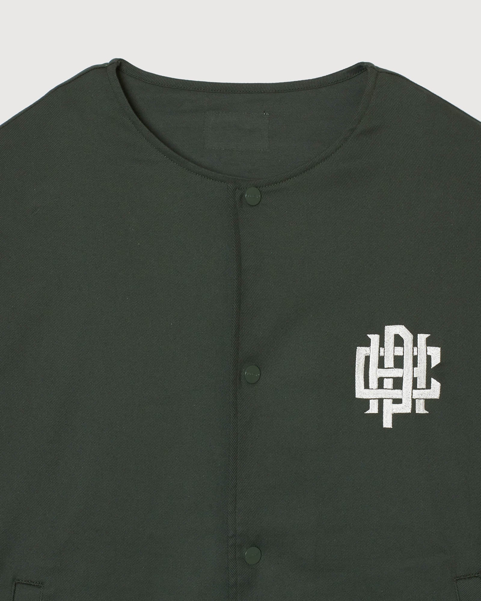 新品♡CPH/GOLF OVERLAP LOGO NOCOLLAR JACKET OVERLAP LOGO NO COLLAR JACKET - GREEN - – Cph/Golf™︎