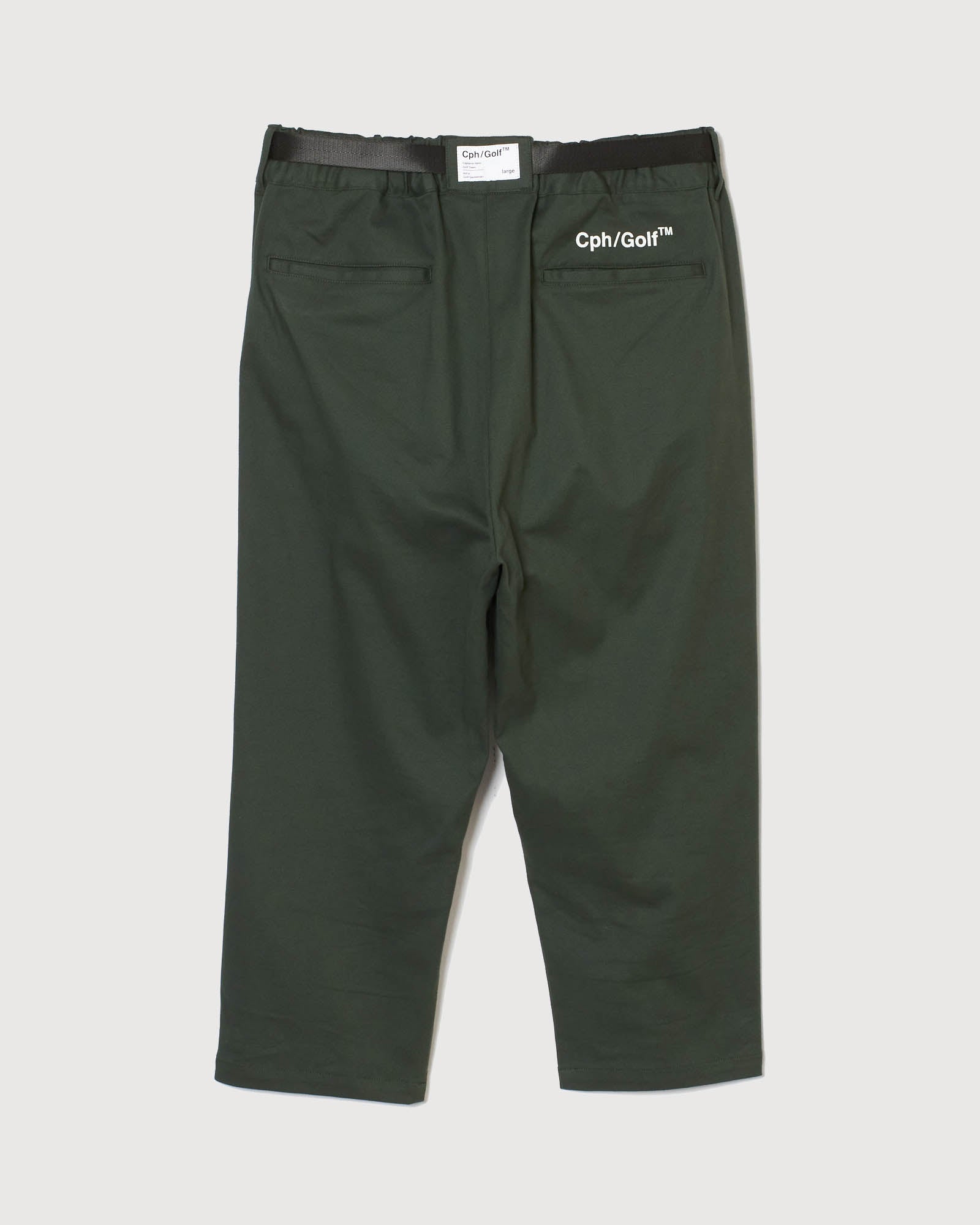 ADJUSTABLE CROPPED CHINO PANTS - GREEN - – Cph/Golf™︎