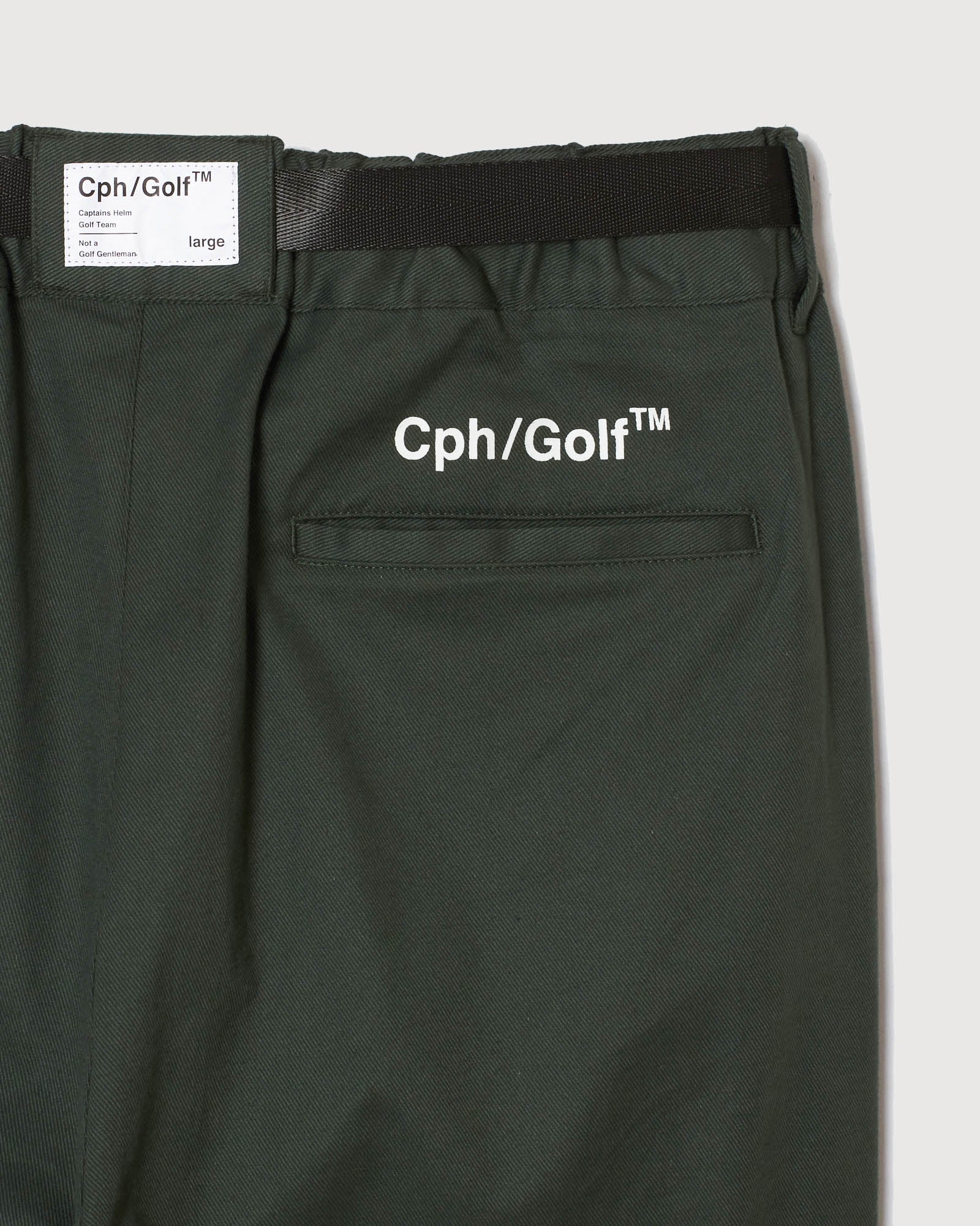 ADJUSTABLE CROPPED CHINO PANTS - GREEN - – Cph/Golf™︎
