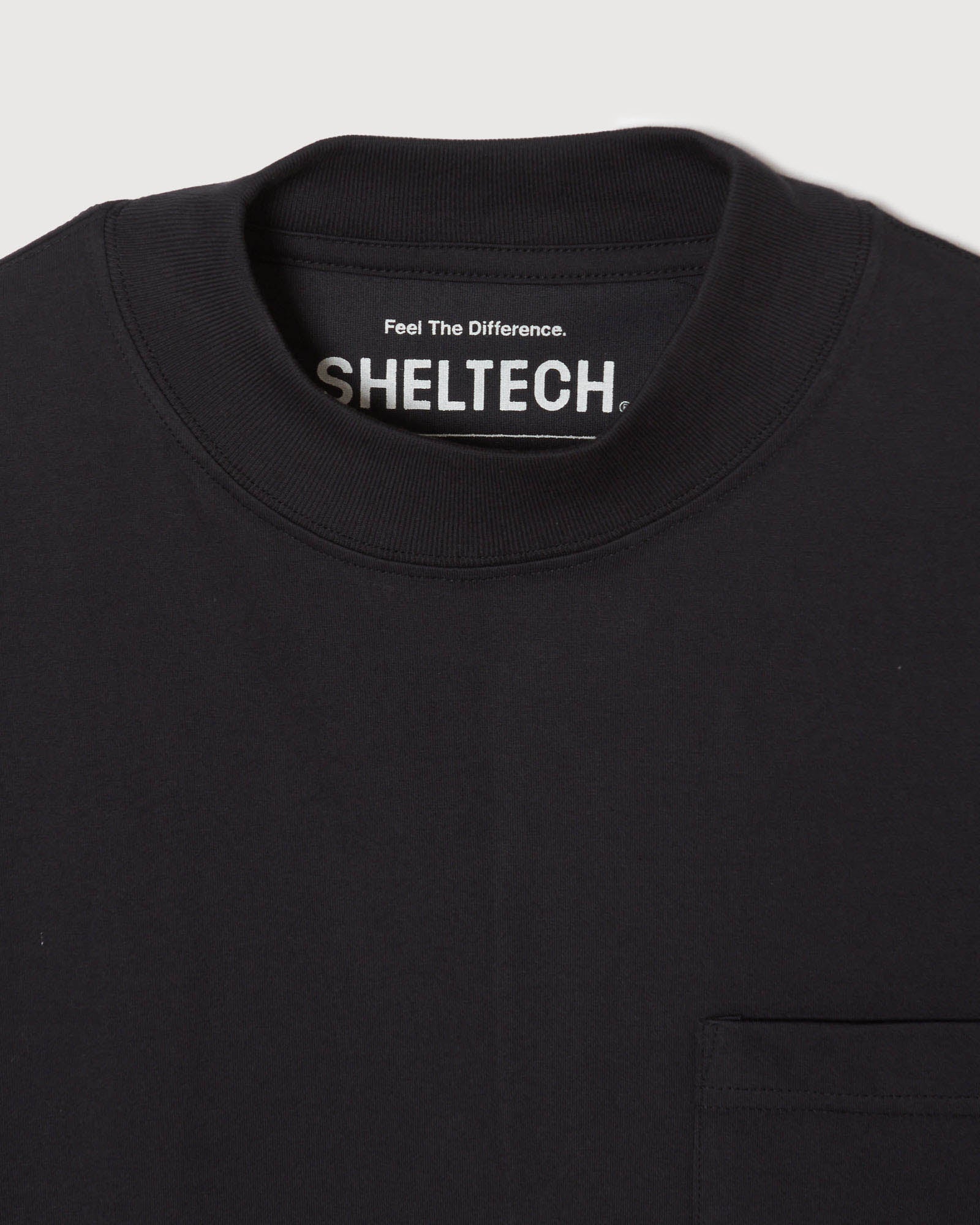 SHELTECH × Cph Golf MOCK NECK SHELTECH × Cph Golf #BUNKER IS HELLM MOCK NECK TEE WHITE