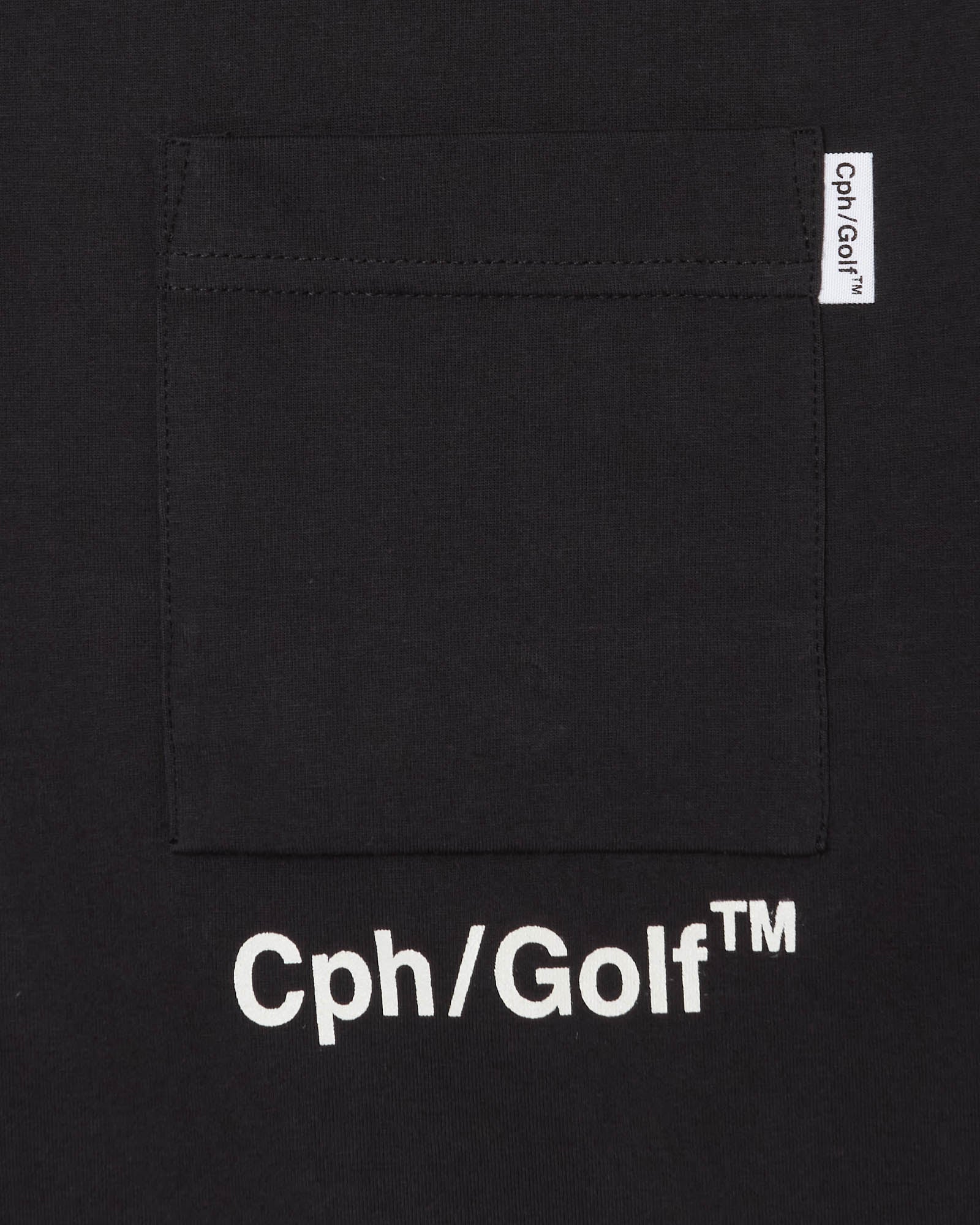 SHELTECH® × Cph/Golf™ #BUNKER MOCK NECK S/S TEE - BLACK - – Cph