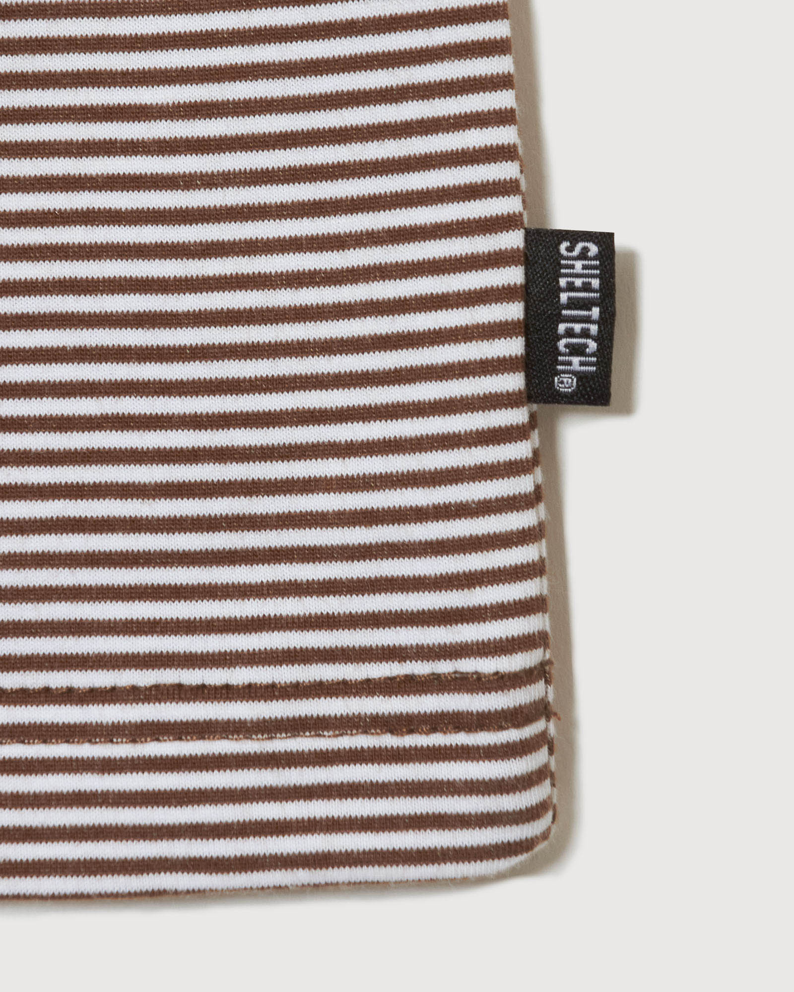 GENTLEMAN BORDER MOCK NECK TEE - BROWN - – Cph/Golf™︎