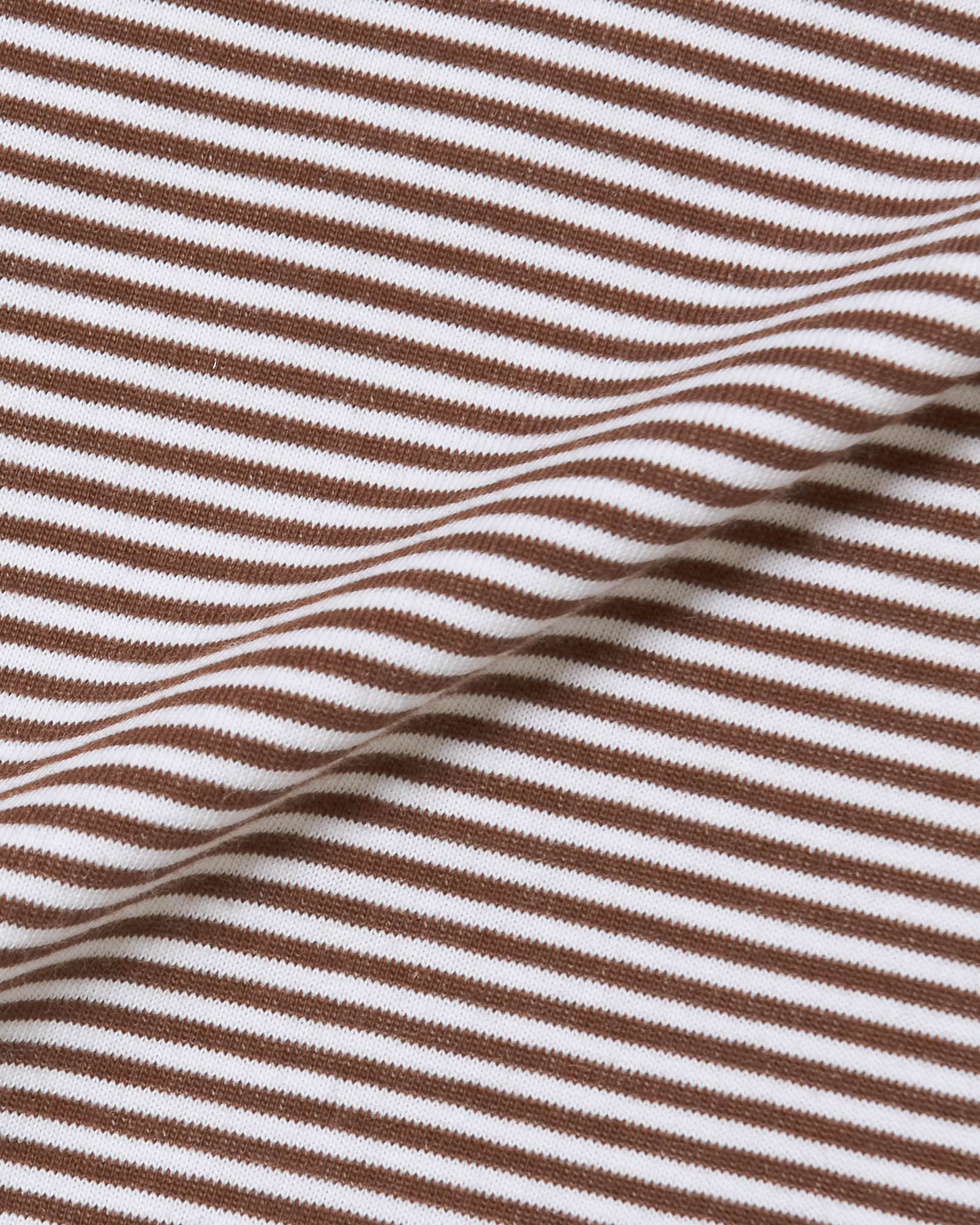 GENTLEMAN BORDER MOCK NECK TEE - BROWN - – Cph/Golf™︎