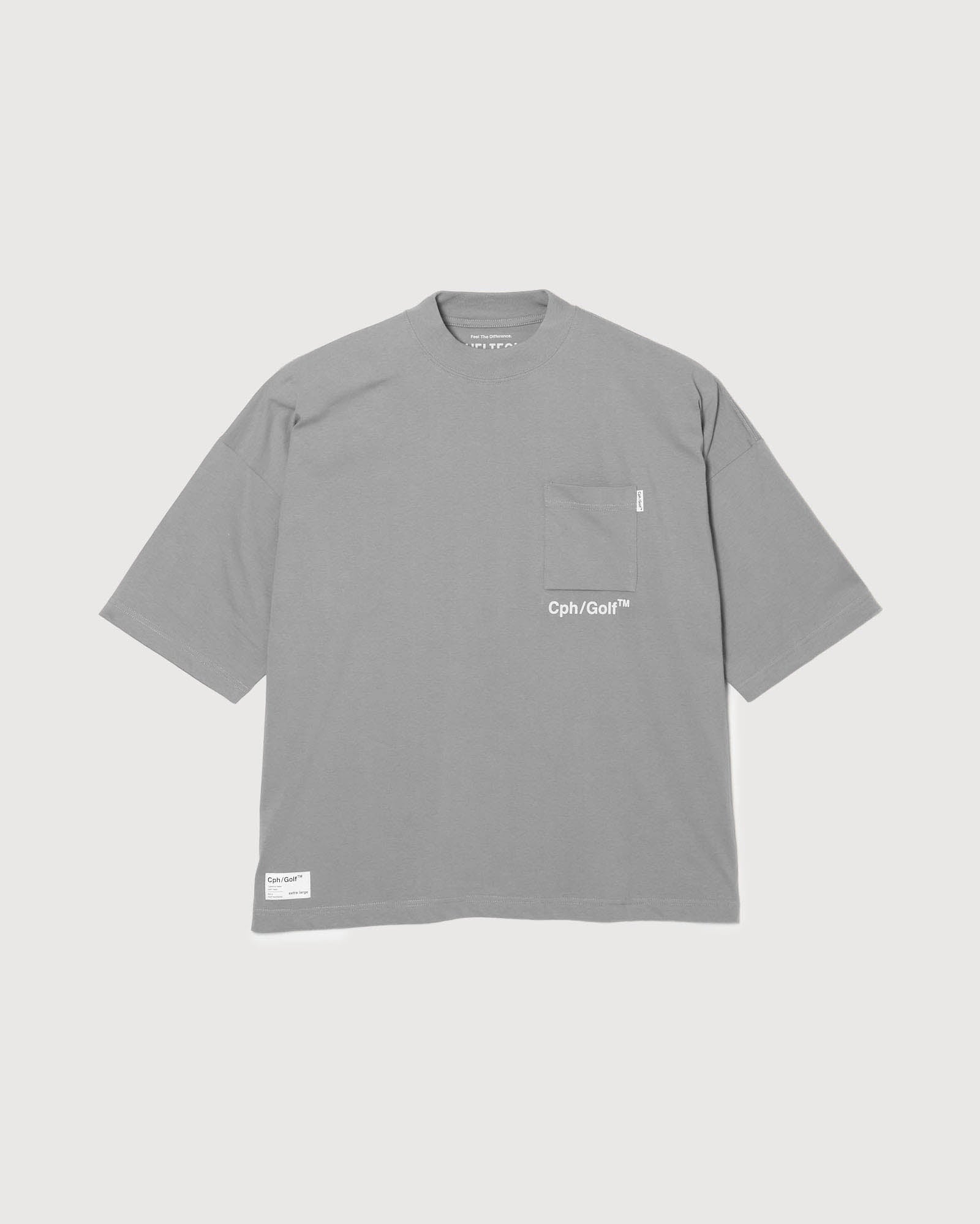 SHELTECH® × Cph/Golf™ #BUNKER MOCK NECK S/S TEE - GRAY - – Cph/Golf™︎