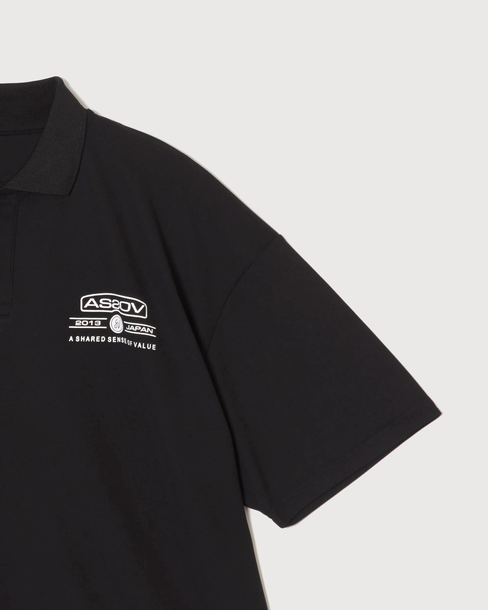 WOMENS】AS2OV×Cph/Golf™ #OVERSIZED S/S POLO - BLACK - – Cph/Golf™︎