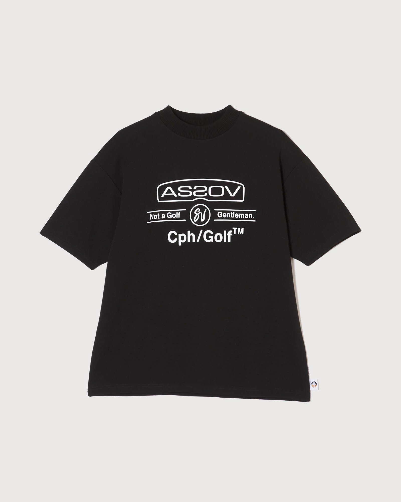 AS2OV×CPH別注 OVERSIZE MOCK NECK XLサイズ AS2OV×Cph/Golf™ #OVERSIZED MOCK NECK TEE - BLACK - – Cph/Golf™︎