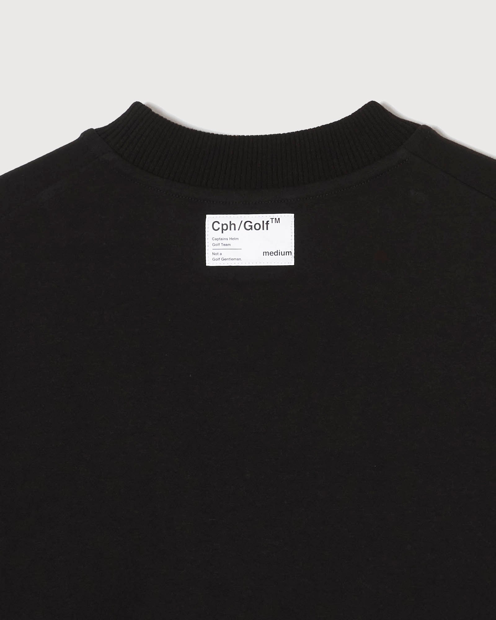 WOMENS】AS2OV×Cph/Golf™ #OVERSIZED MOCK NECK TEE - BLACK