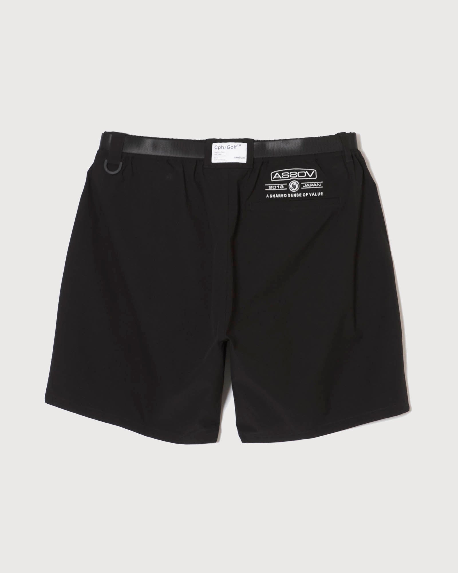 AS2OV×Cph/Golf™ #ADJUSTABLE SHORTS - BLACK - – Cph/Golf™︎