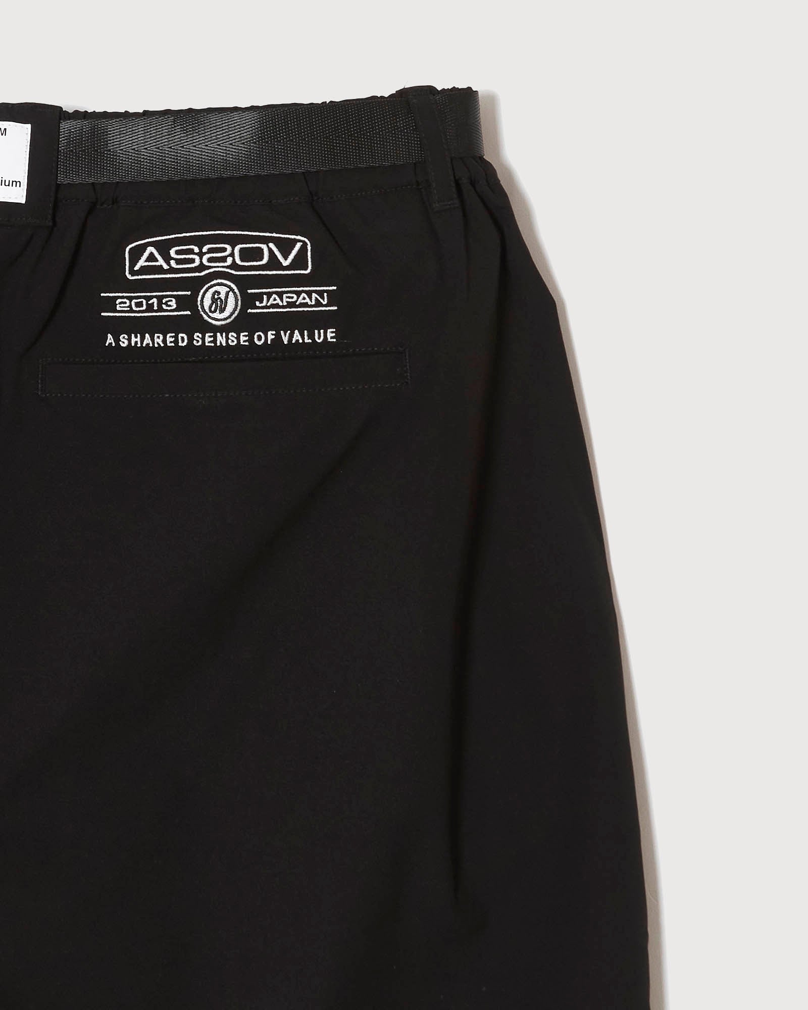 AS2OV×Cph/Golf™ #ADJUSTABLE SHORTS - BLACK - – Cph/Golf™︎