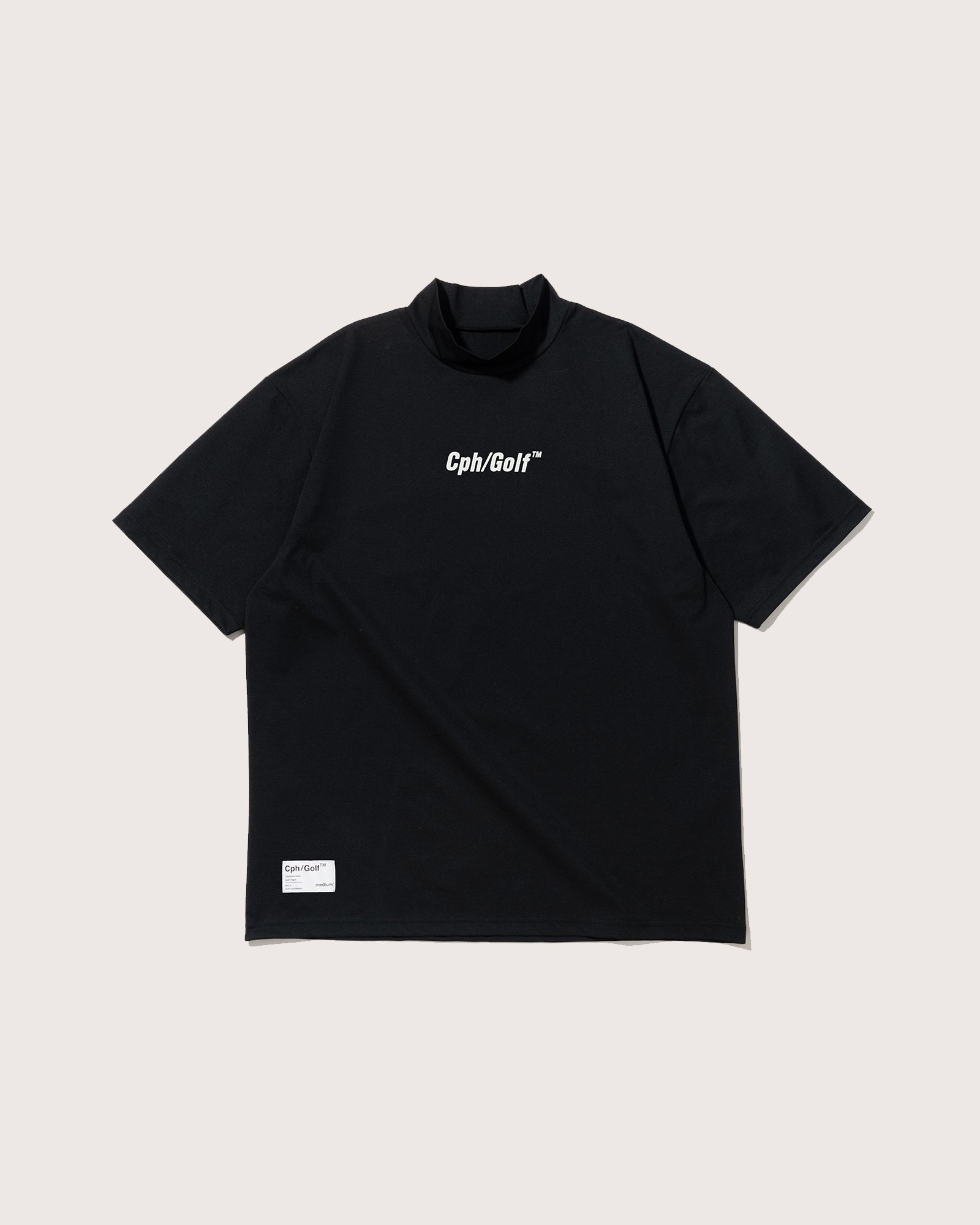 予約販売】#GENTLEMAN SUMMER MOCK NECK TEE - BLACK - – Captains Helm Golf