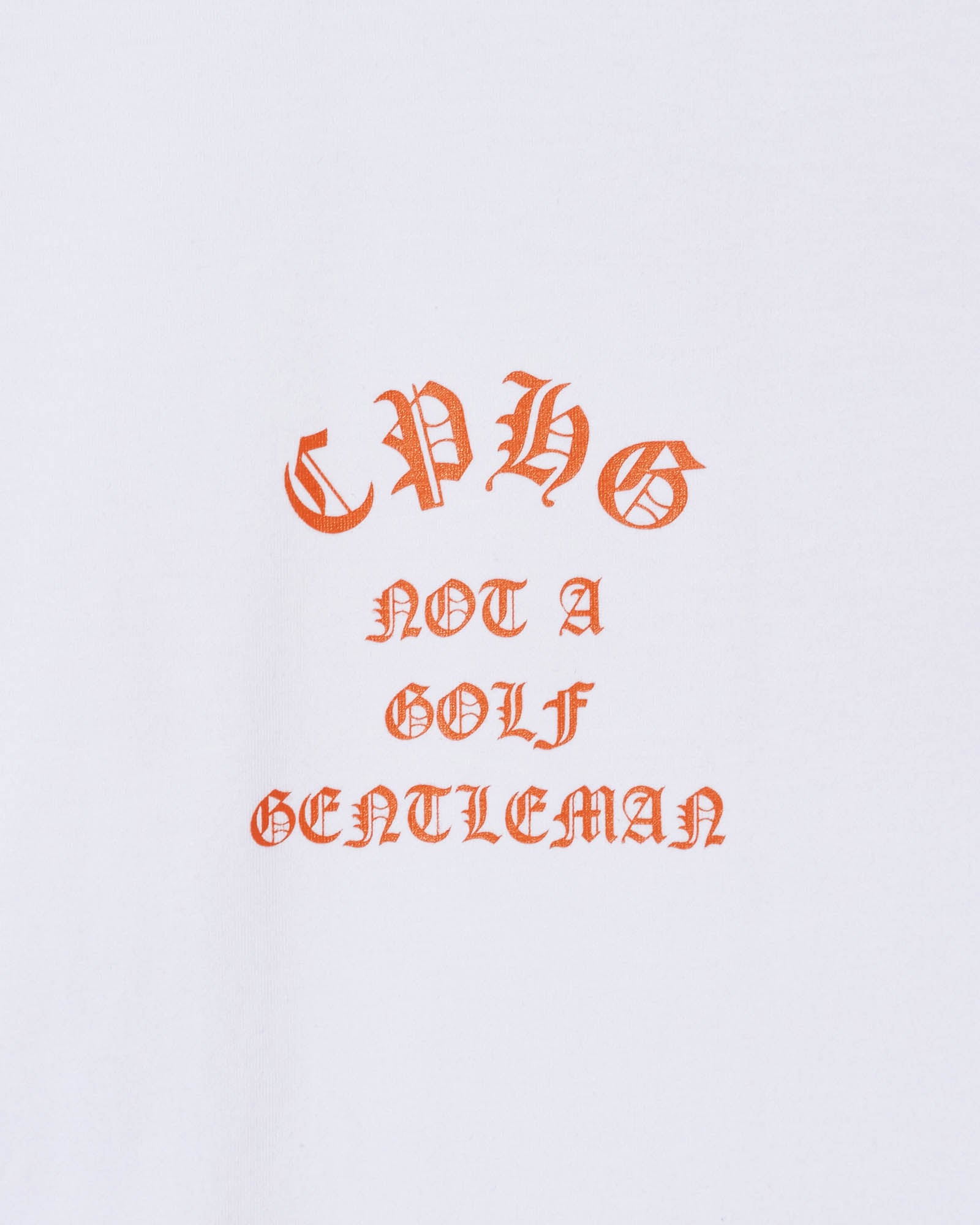 SHELTECH® × Cph/Golf™ #OLD ENGLISH LOGO L/S MOCK NECK TEE – Cph