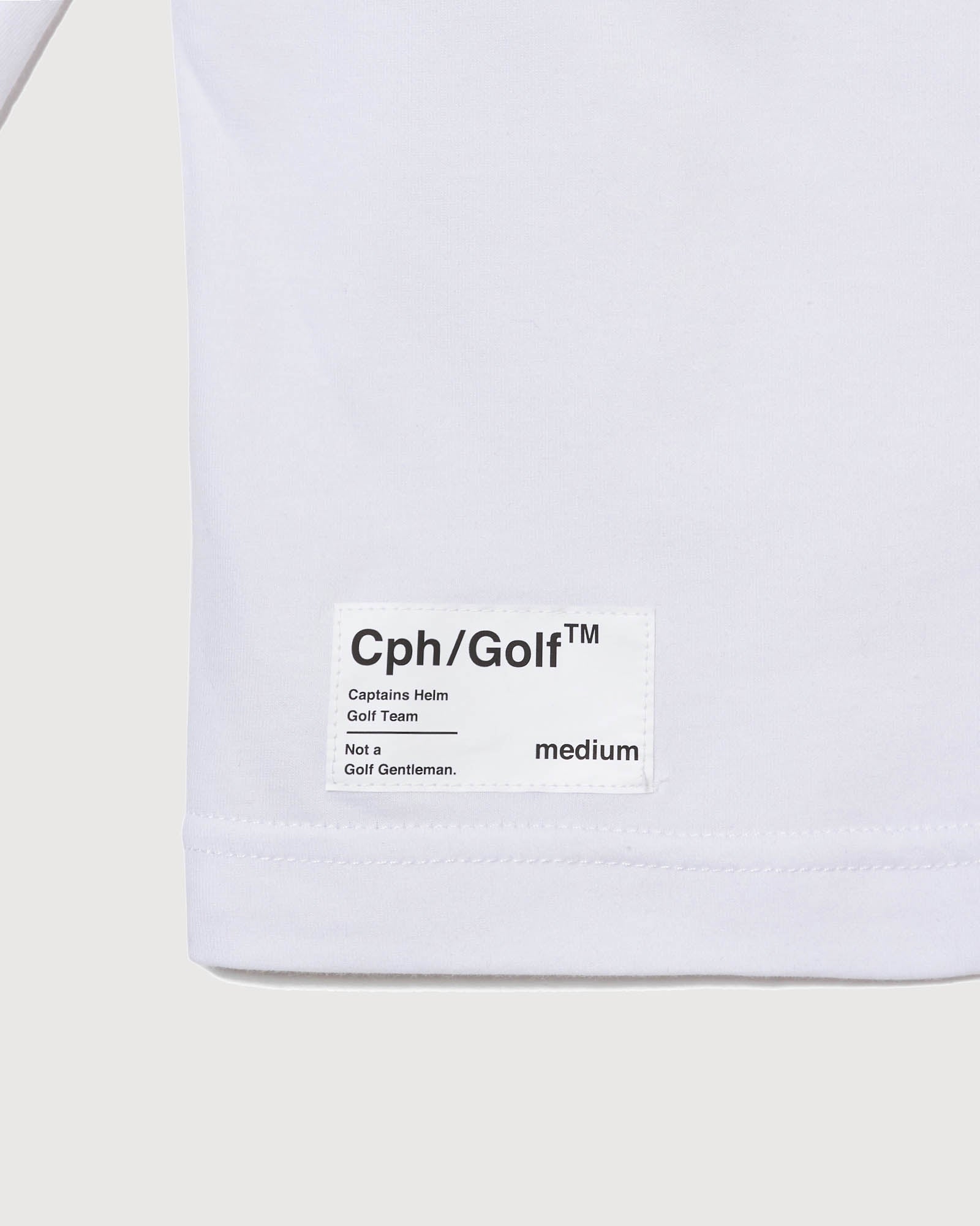 SHELTECH® × Cph/Golf™ #OLD ENGLISH LOGO L/S MOCK NECK TEE