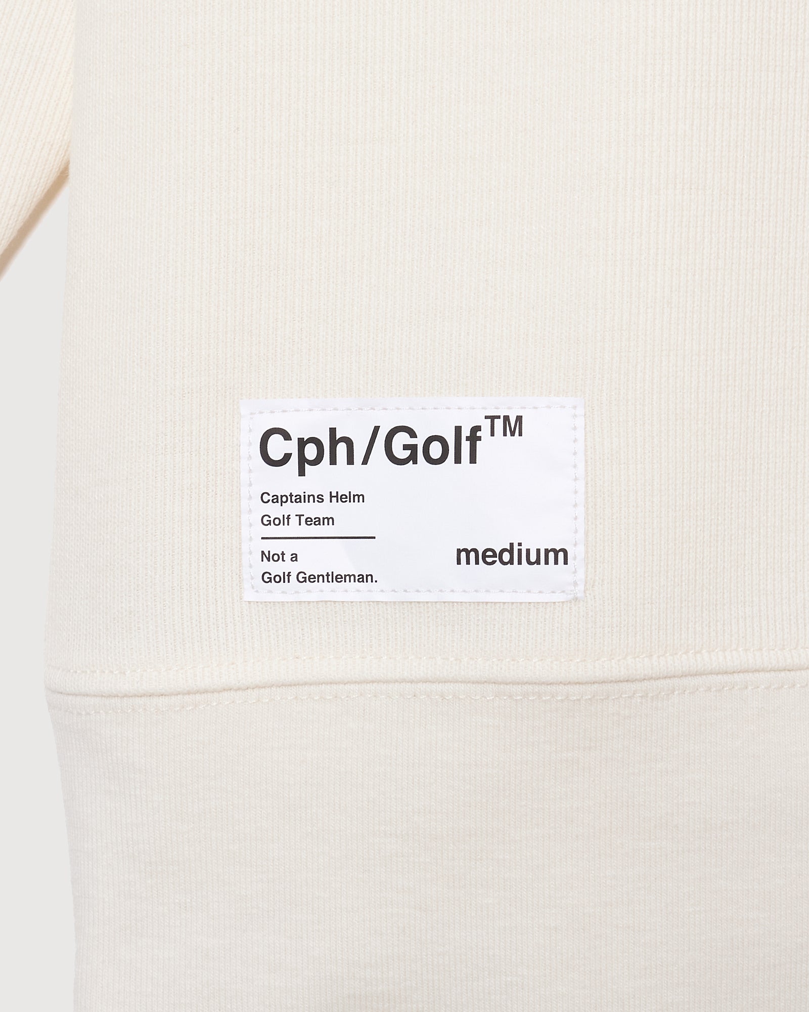 OVERLAP LOGO LS MOCK NECK TEE ホワイト OVERLAP LOGO L/S MOCK NECK TEE – Cph/Golf™︎