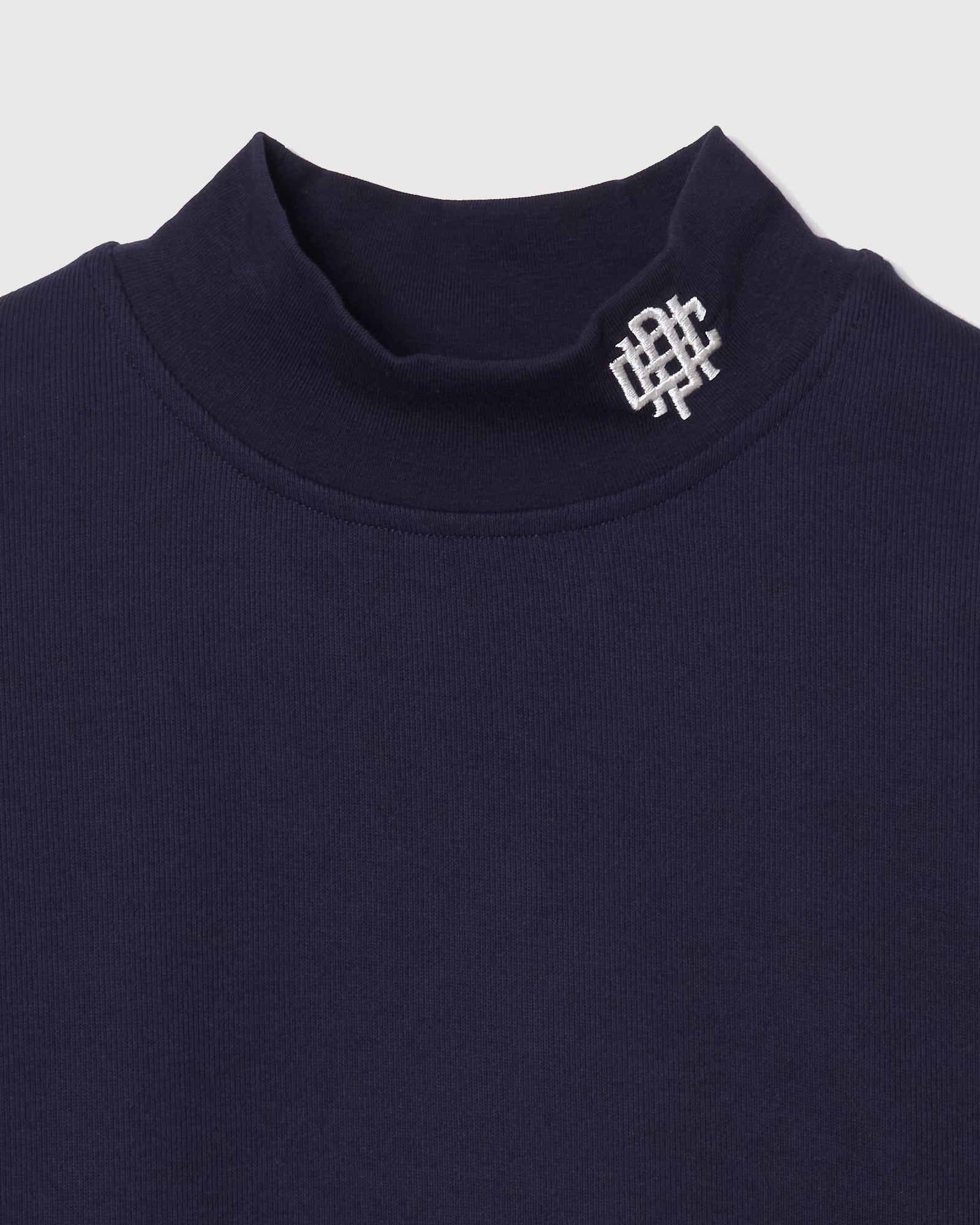 メンズウェア OVERLAP LOGO L/S MOCK NECK TEE NAVY OVERLAP LOGO L/S MOCK NECK TEE – Cph/Golf™︎