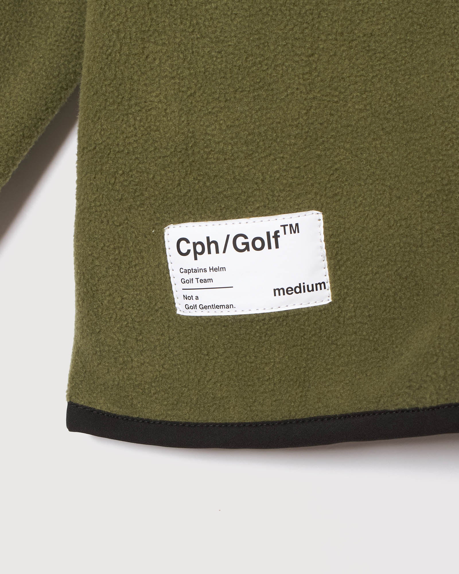 MICRO FLEECE NO COLLAR JACKET - KHAKI - – Cph/Golf™︎